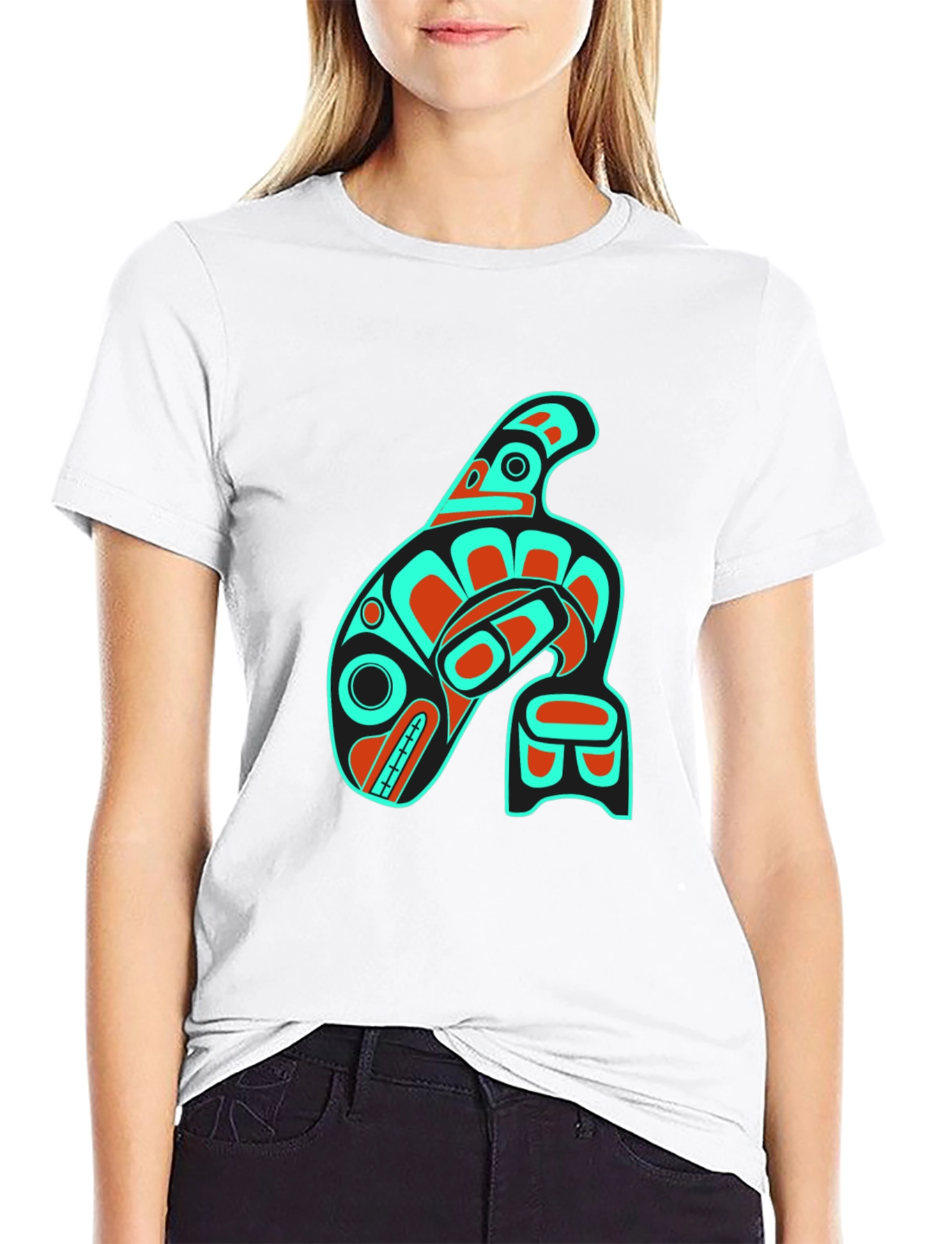 Indigenous Orca Whale Graphic Tee