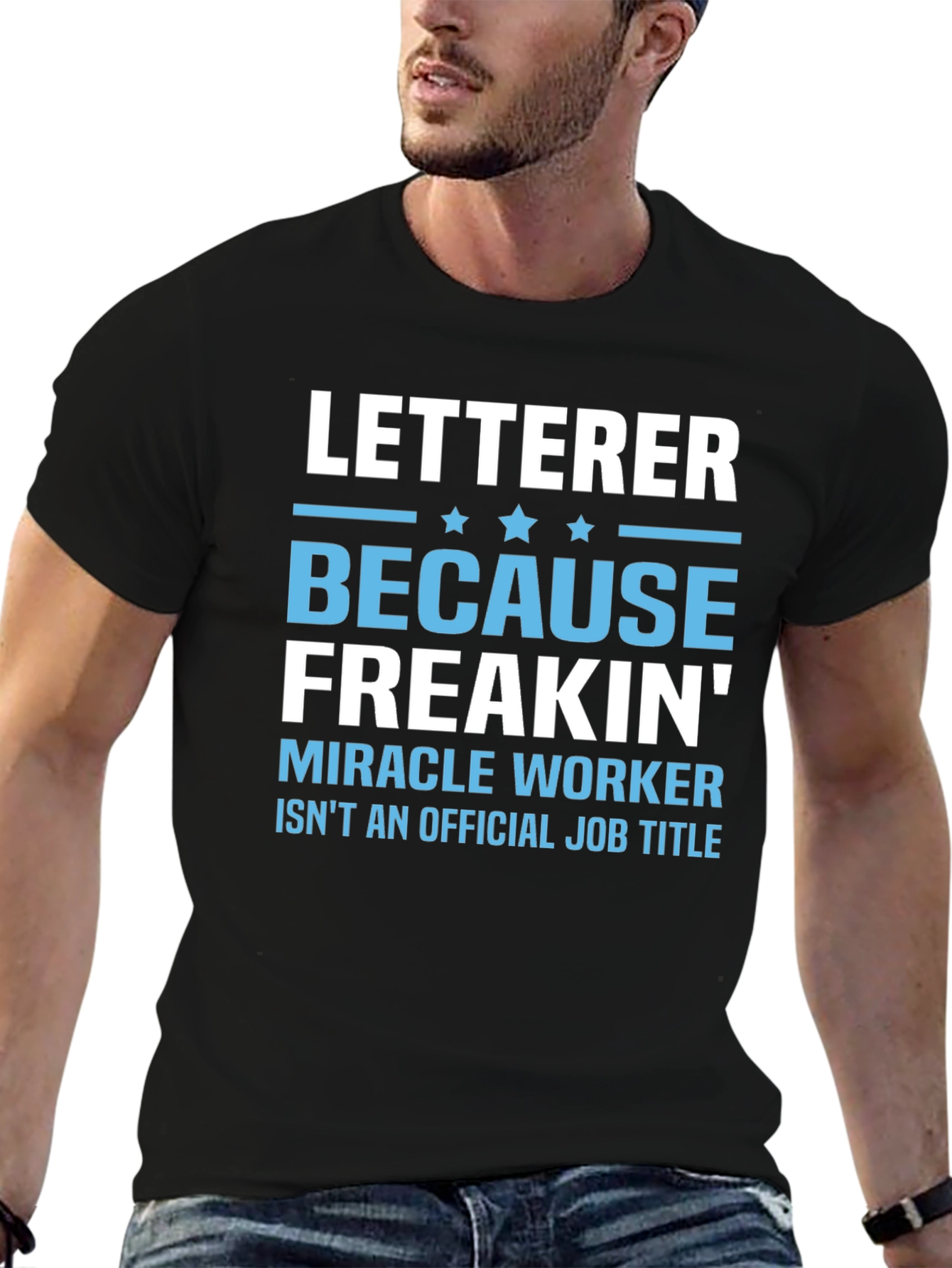 Letterer Miracle Worker Funny T-Shirt