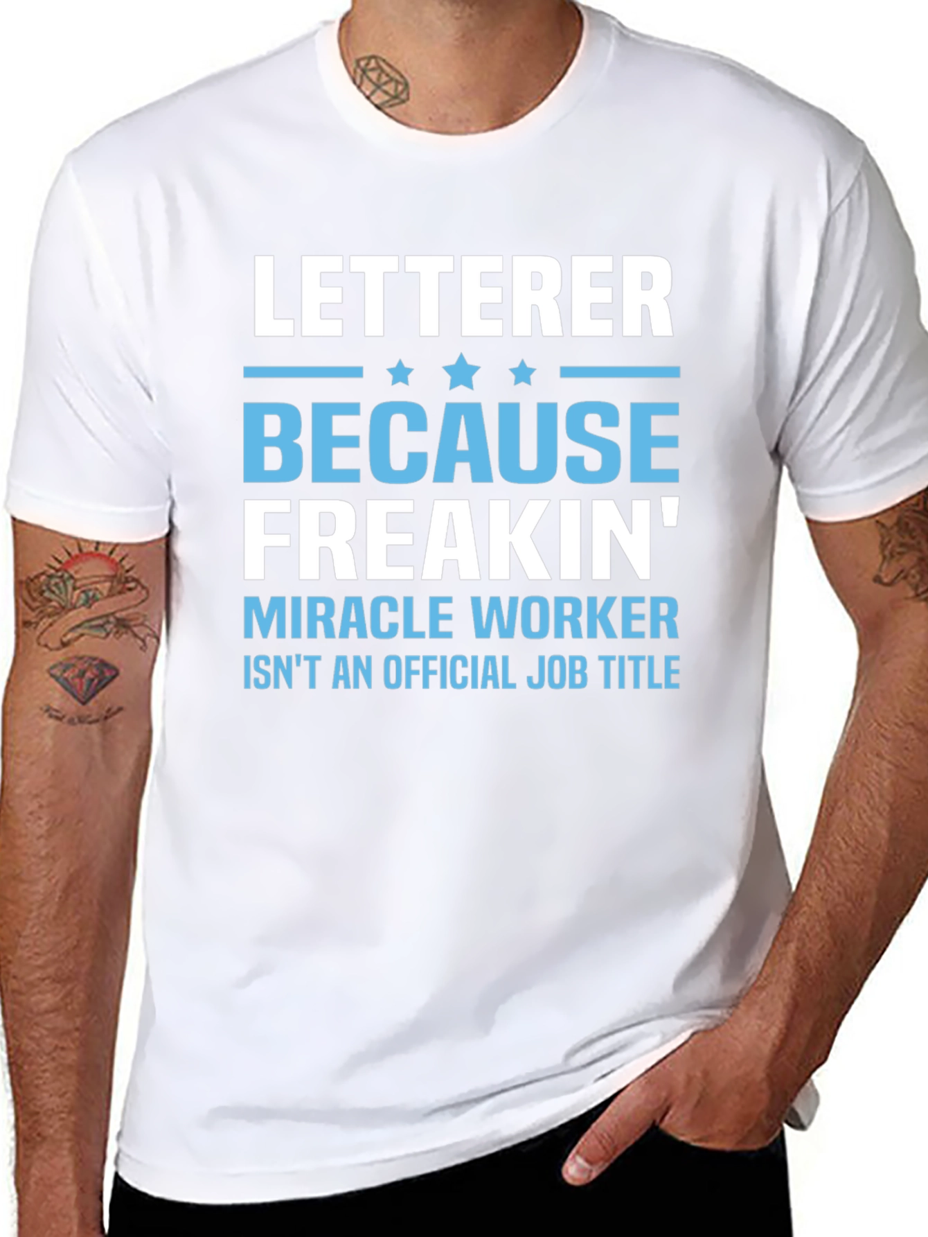 Letterer Miracle Worker Funny T-Shirt