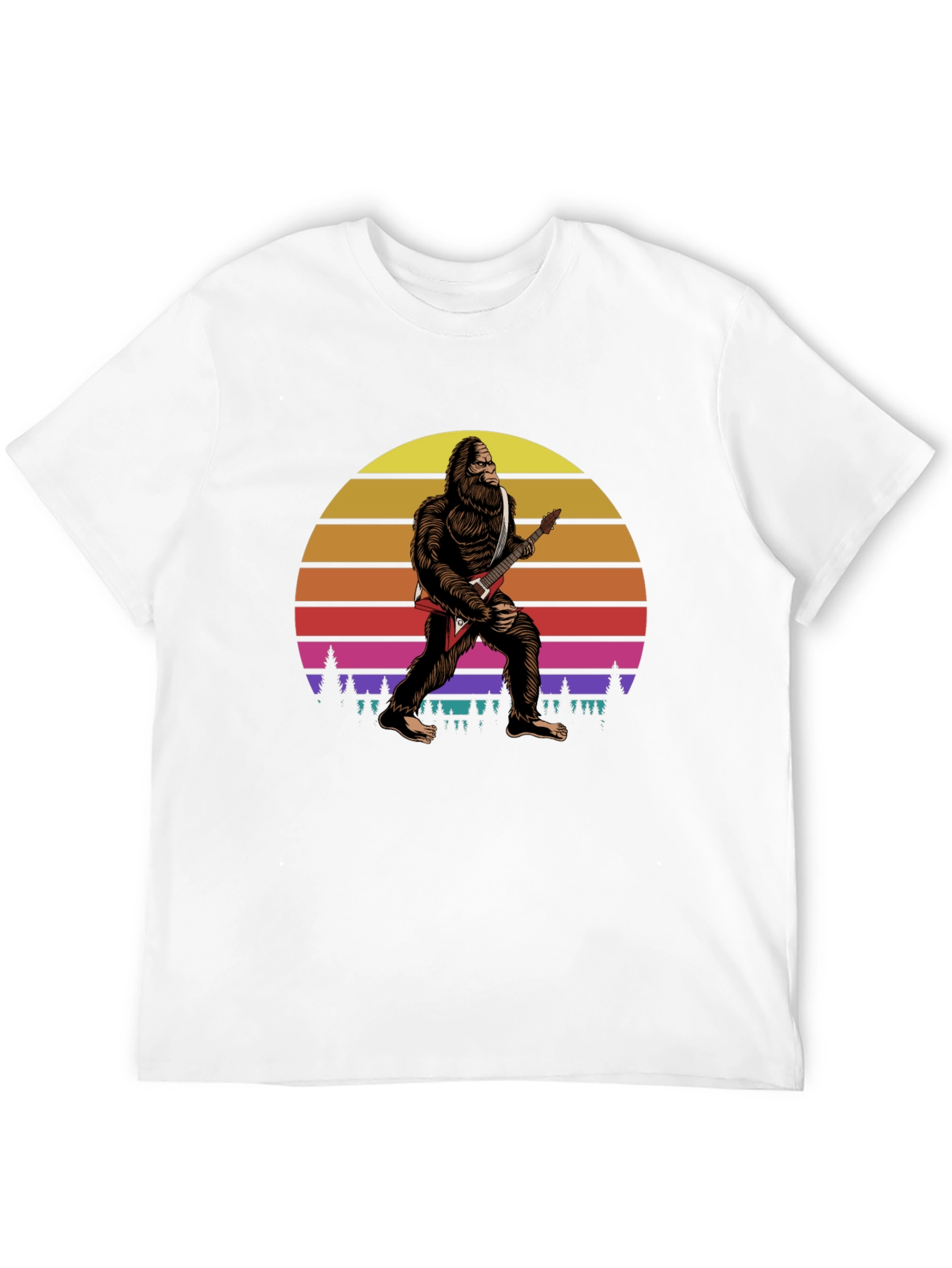 Bigfoot Guitar Player T-Shirt