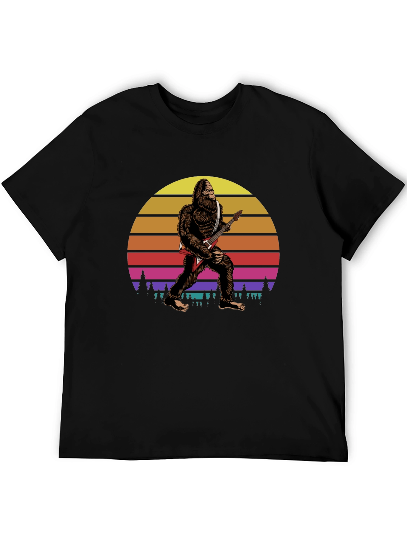 Bigfoot Guitar Player T-Shirt