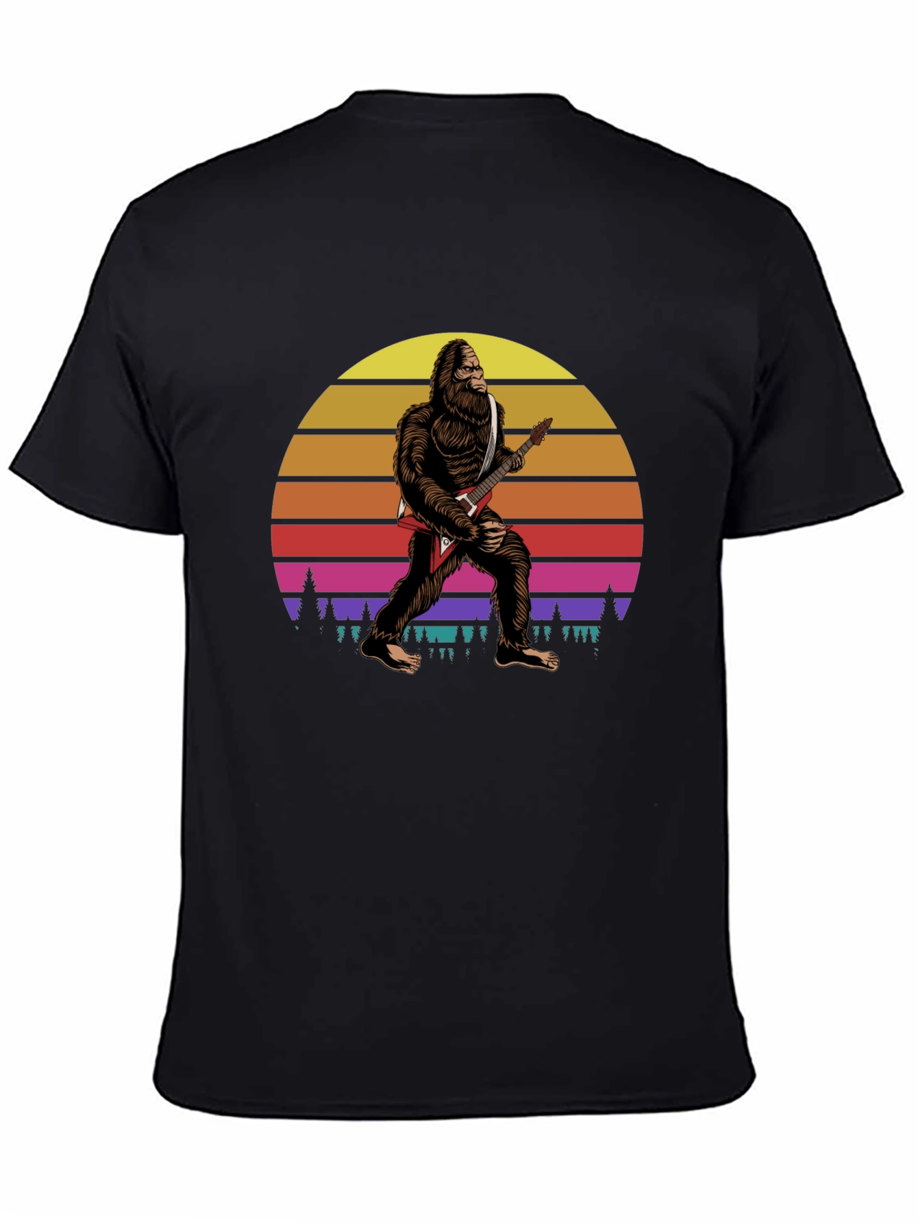 Bigfoot Guitar Player T-Shirt