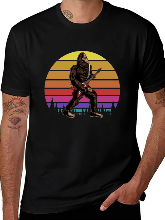 Bigfoot Guitar Player T-Shirt