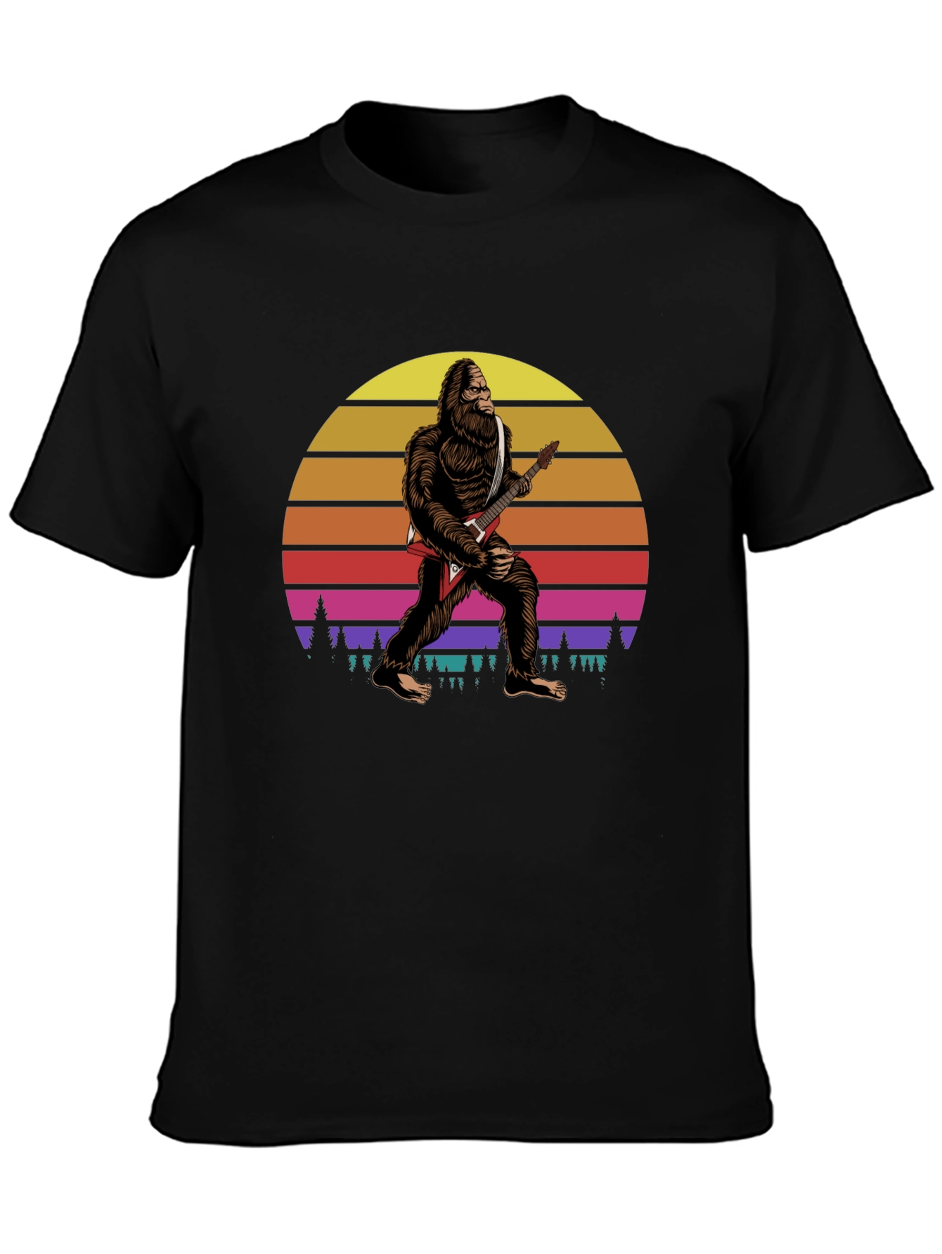 Bigfoot Guitar Player T-Shirt