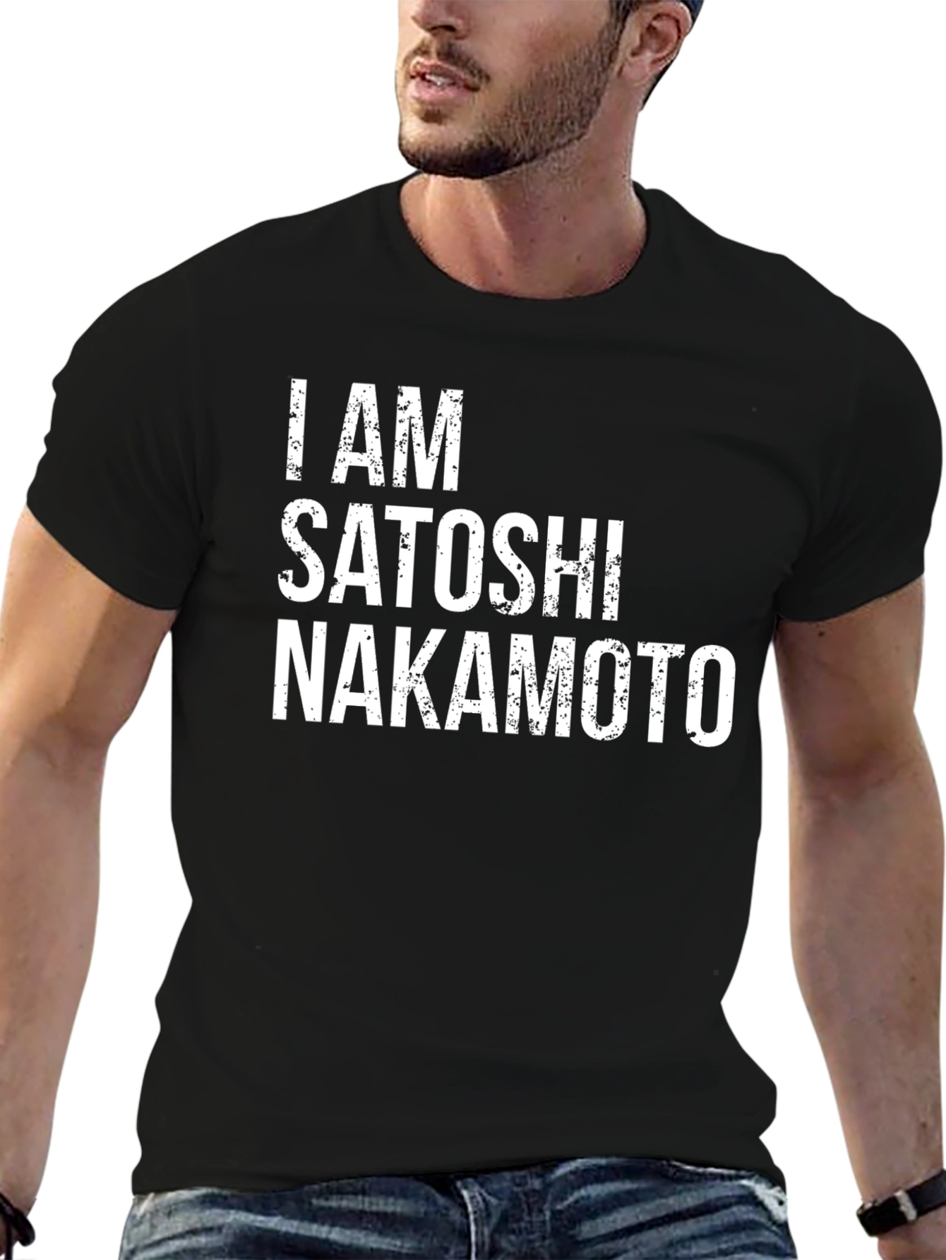 I AM Satoshi Nakamoto T-Shirt Crypto Blockchain Tee