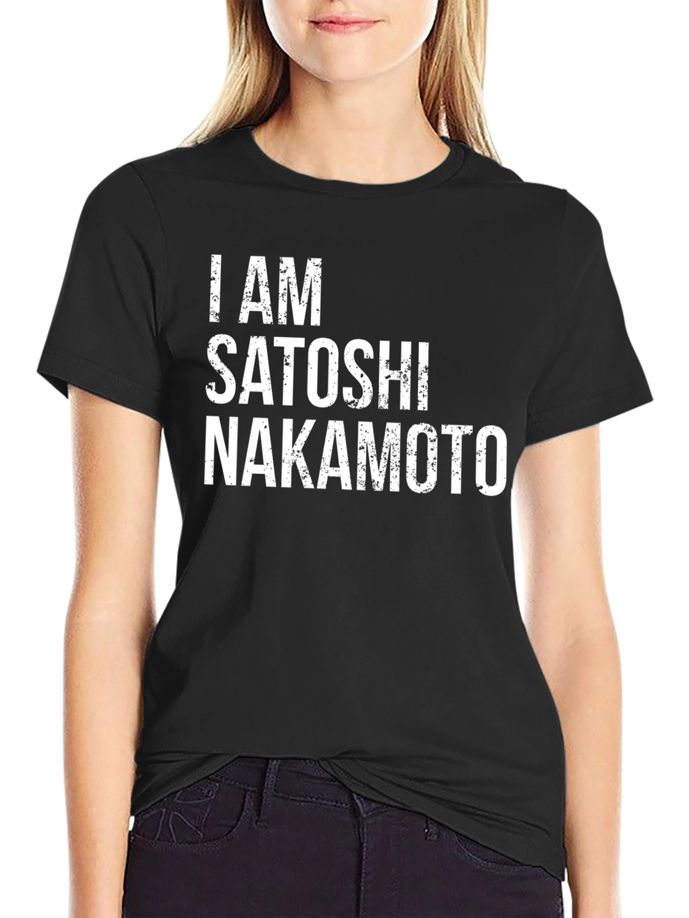 I AM Satoshi Nakamoto T-Shirt Crypto Blockchain Tee