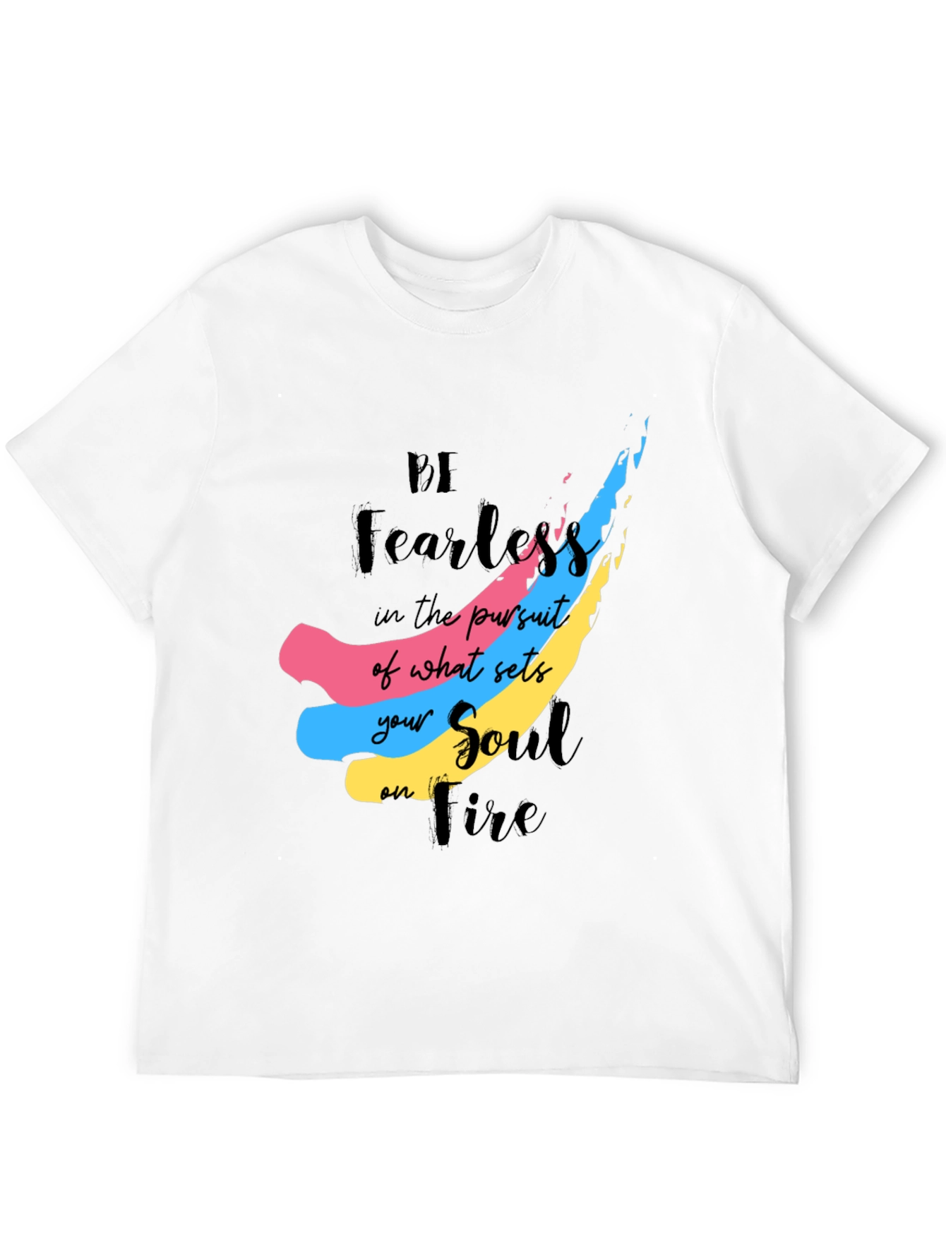 Be Fearless Soul on Fire Graphic Tee - Black