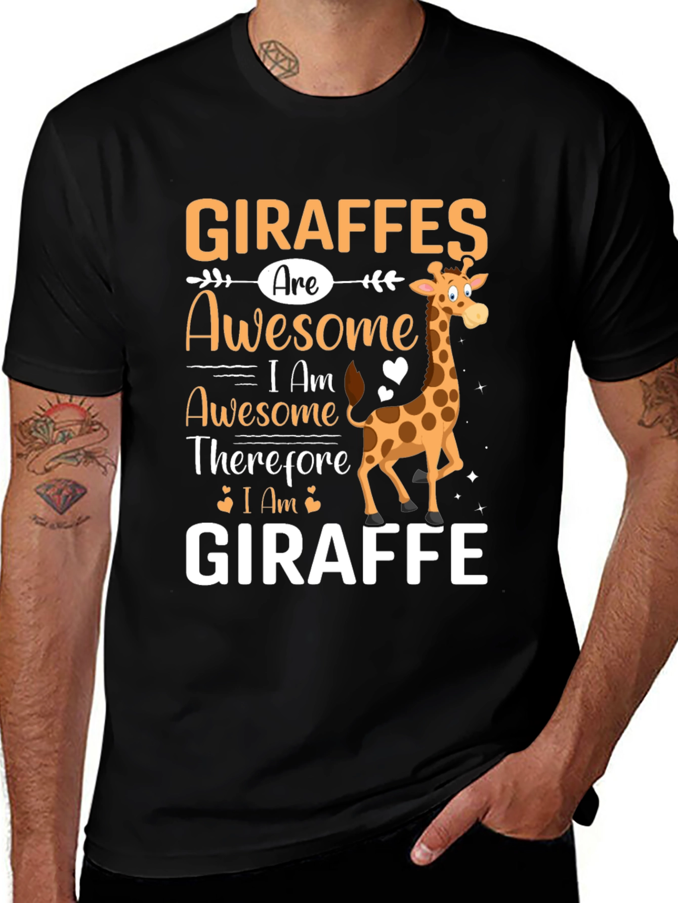 Giraffes Are Awesome Graphic T-Shirt