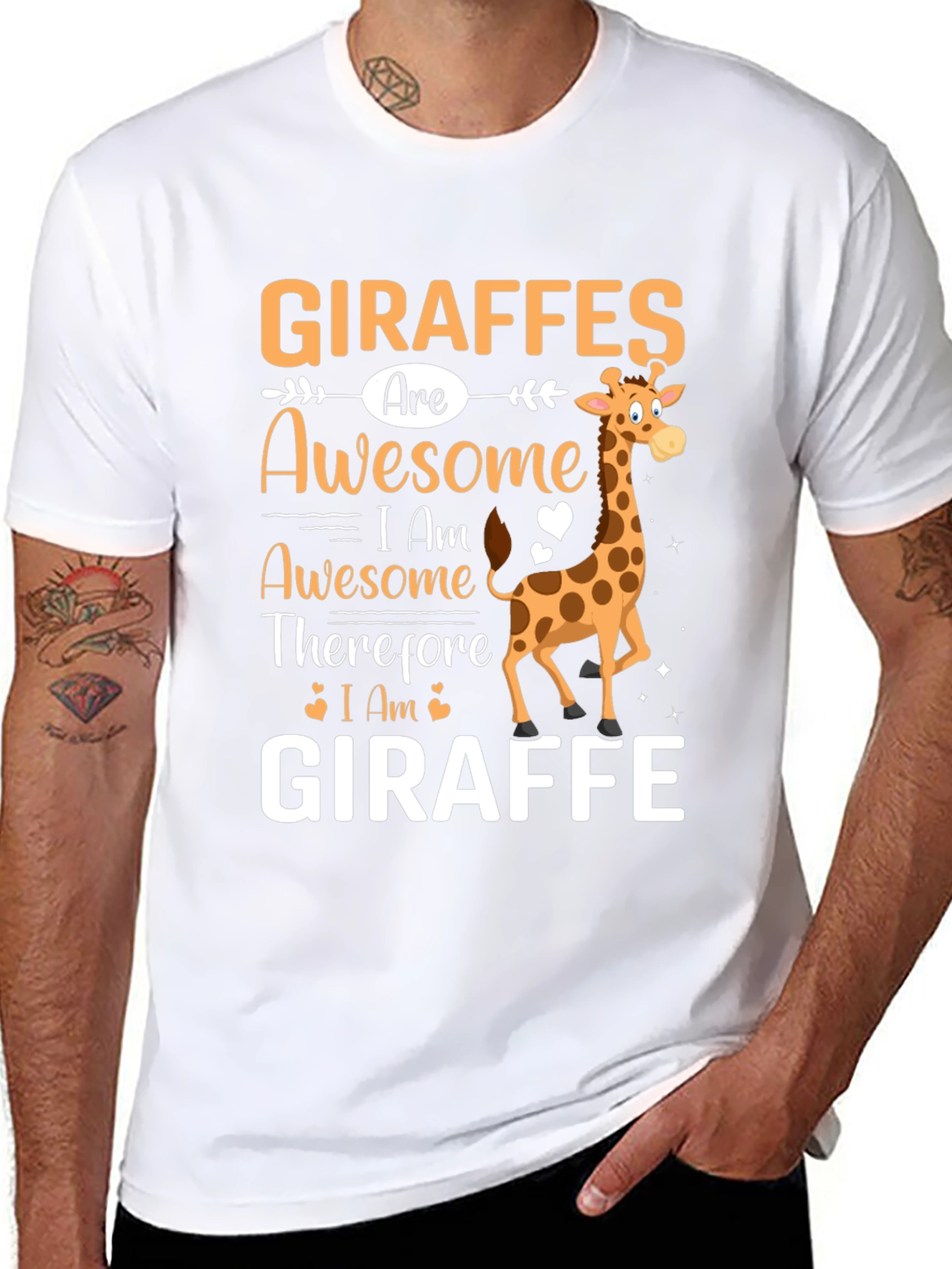Giraffes Are Awesome Graphic T-Shirt