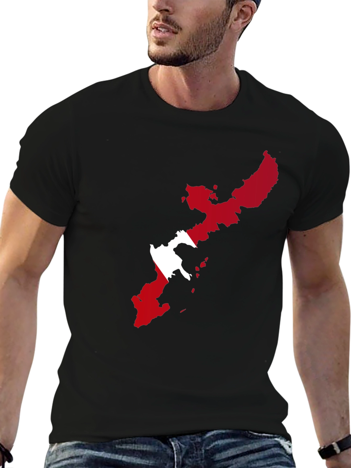 Okinawa Japan T-Shirt - Island Map Design