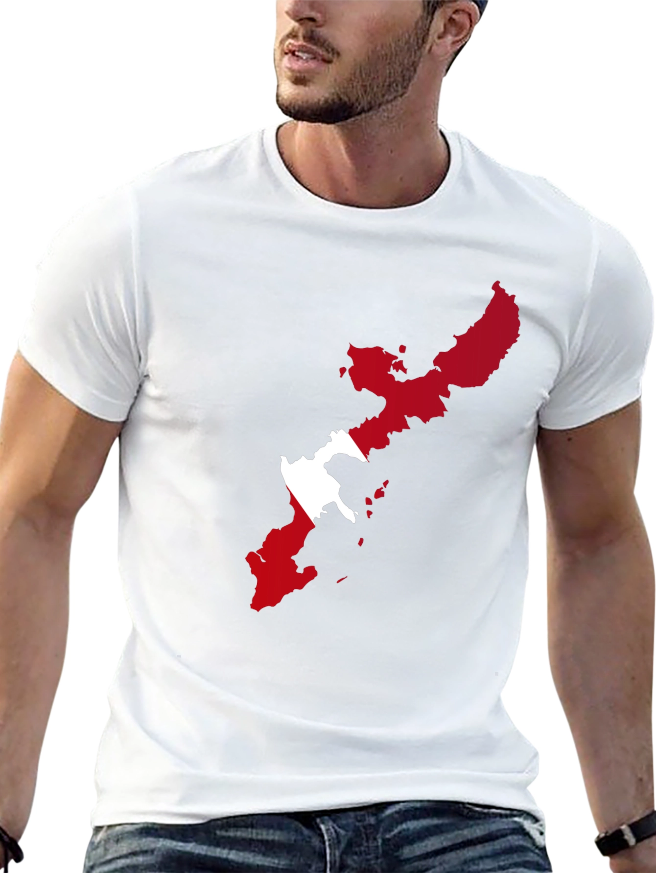 Okinawa Japan T-Shirt - Island Map Design