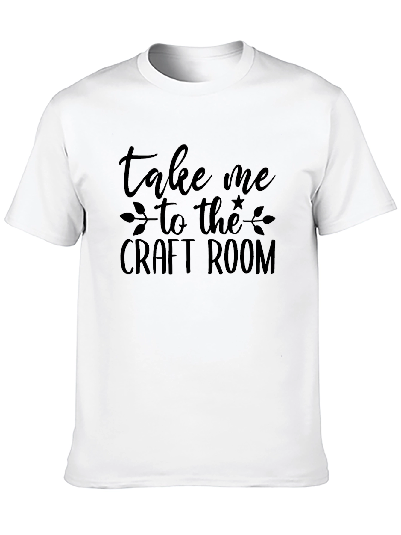 Take Me To The Craft Room Black T-Shirt