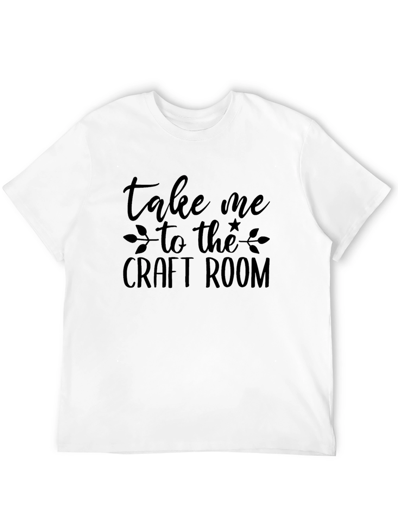 Take Me To The Craft Room Black T-Shirt
