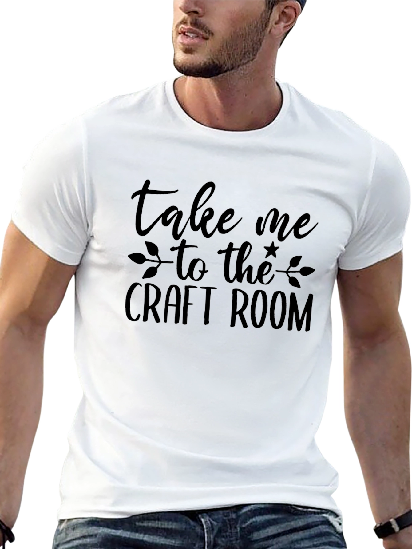Take Me To The Craft Room Black T-Shirt