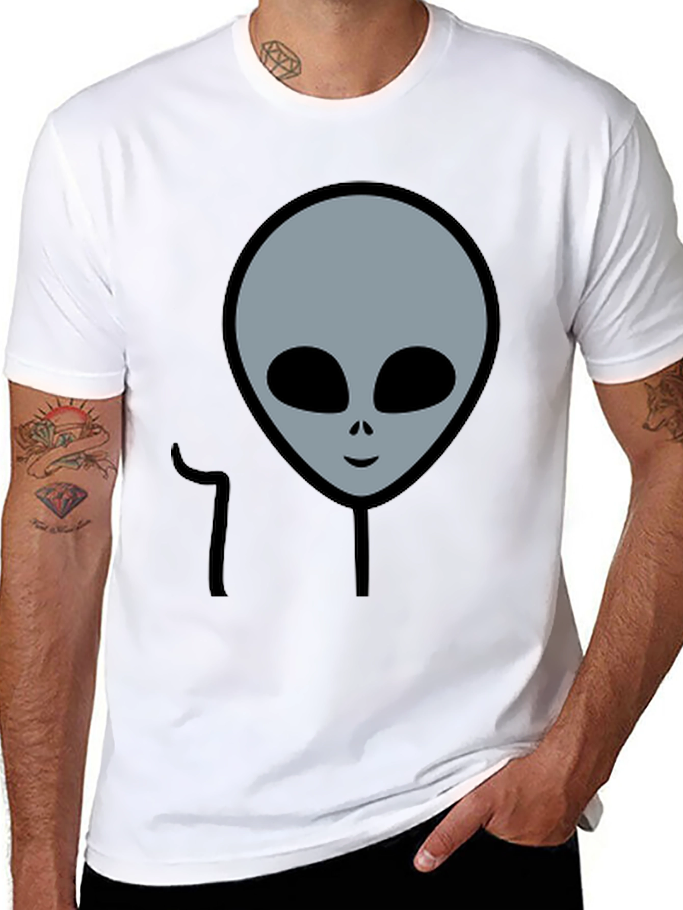 Alien Graphic Tee - Classic Sci-Fi Style