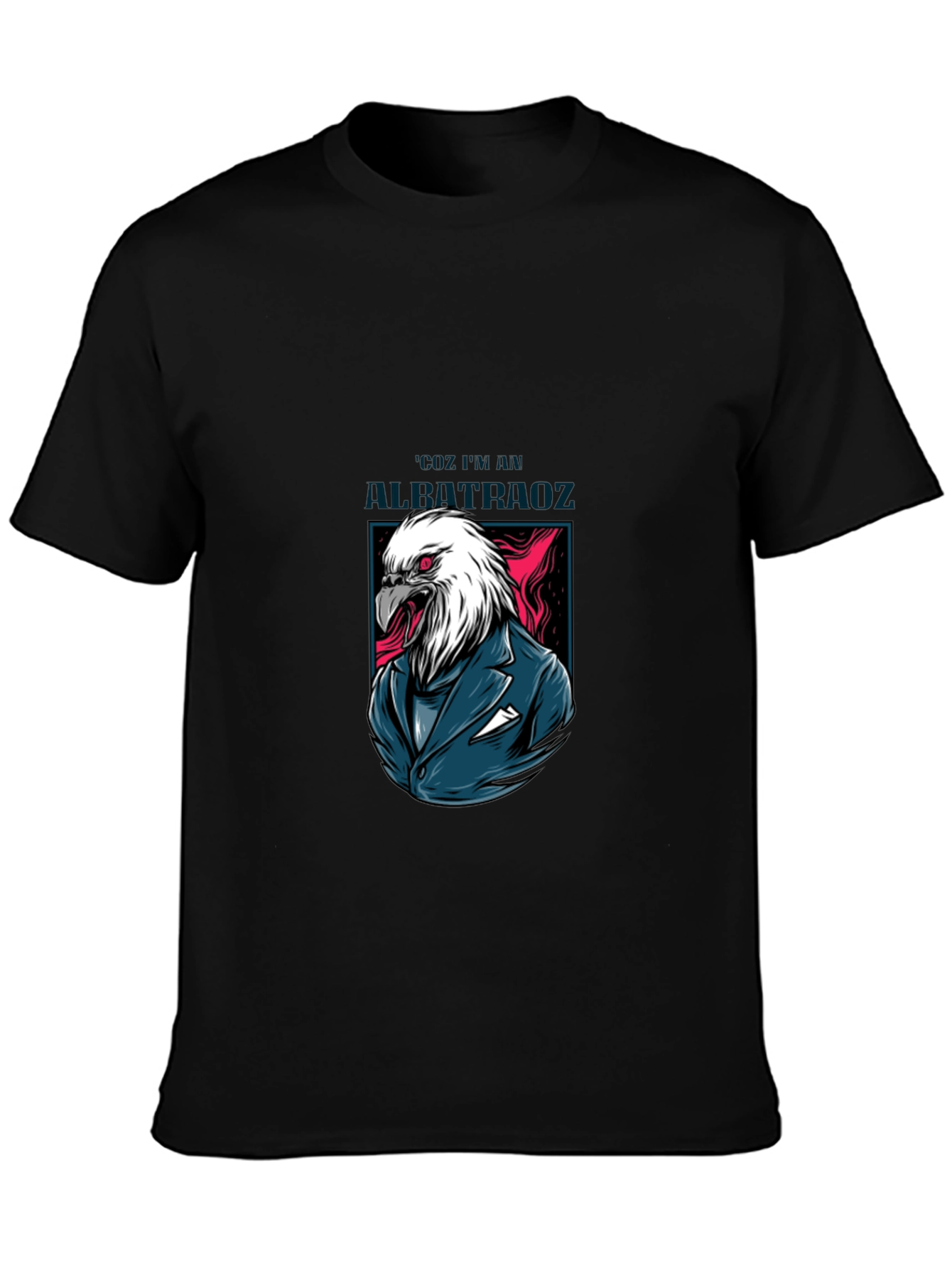 Eagle Suit Graphic Print Tee - Cool Menswear