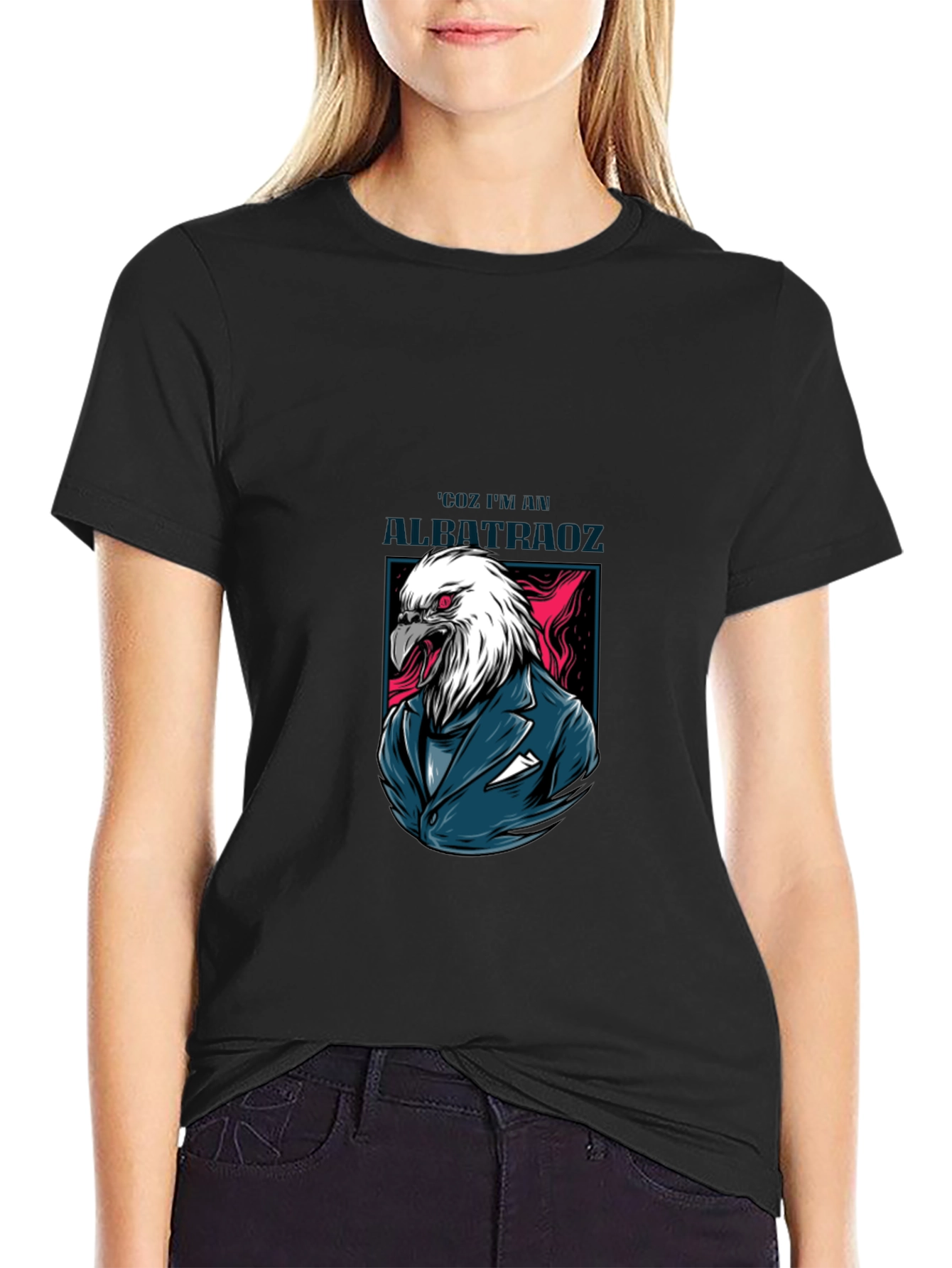 Eagle Suit Graphic Print Tee - Cool Menswear