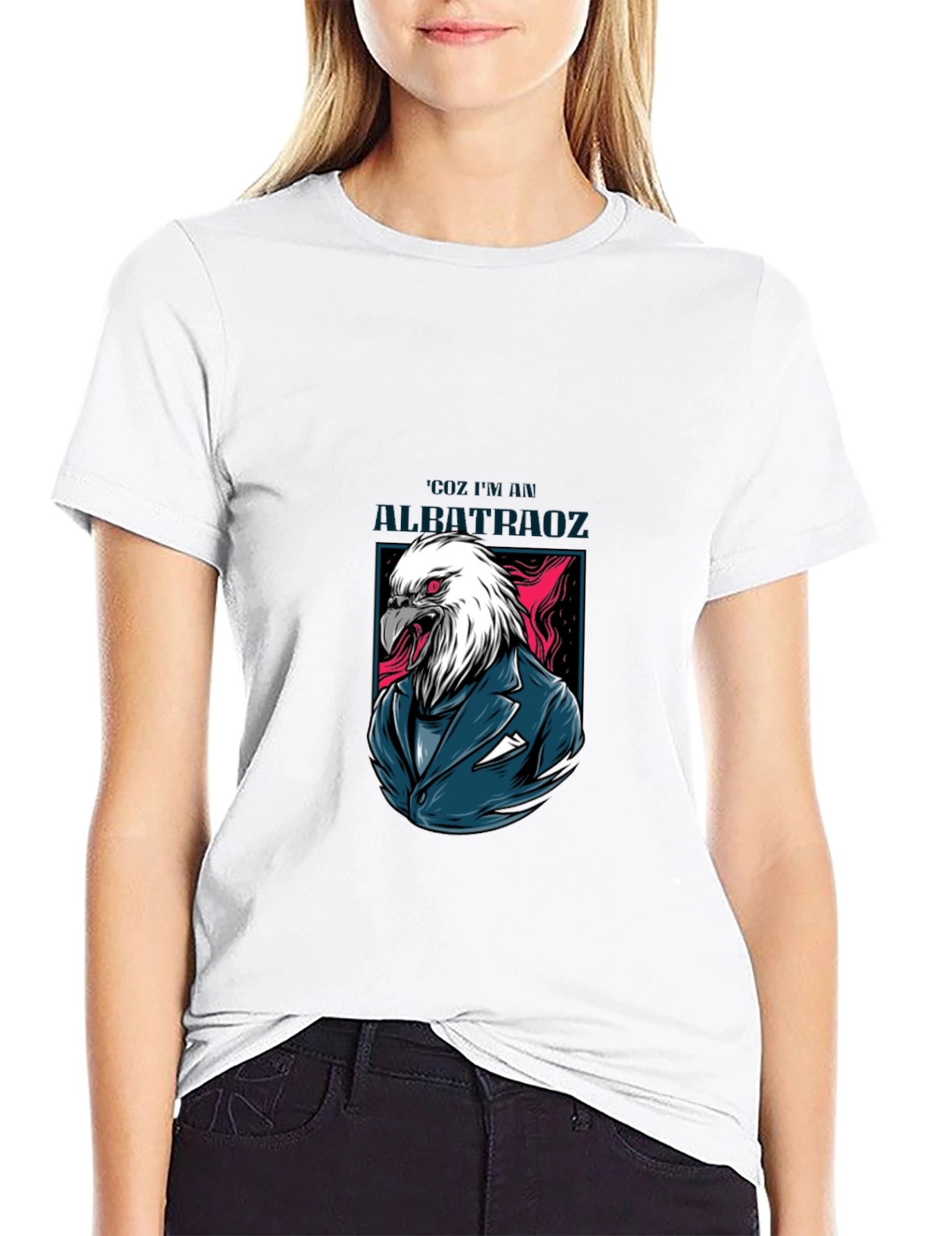 Eagle Suit Graphic Print Tee - Cool Menswear