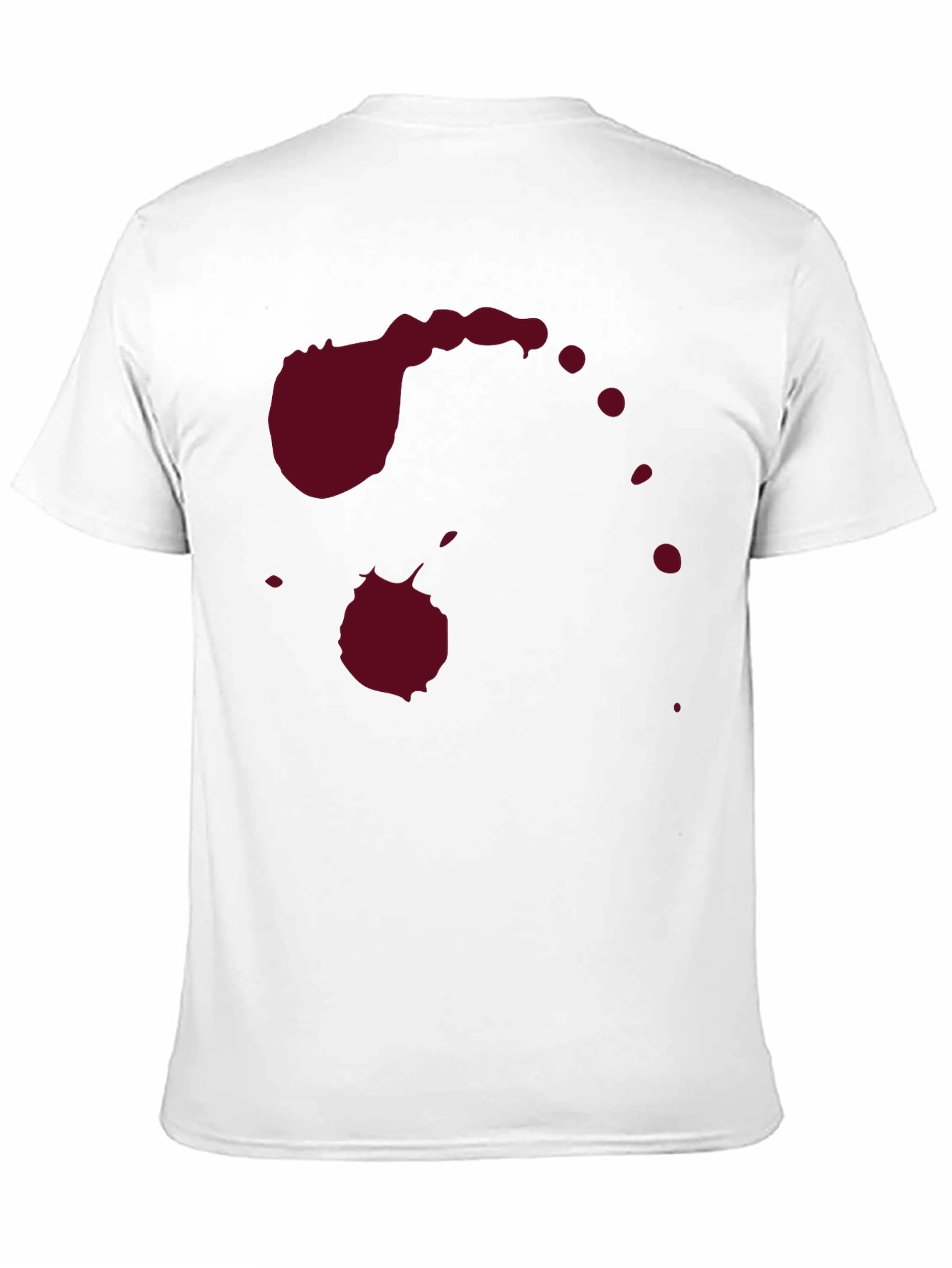 Abstract Dark Red Stain Graphic Tee