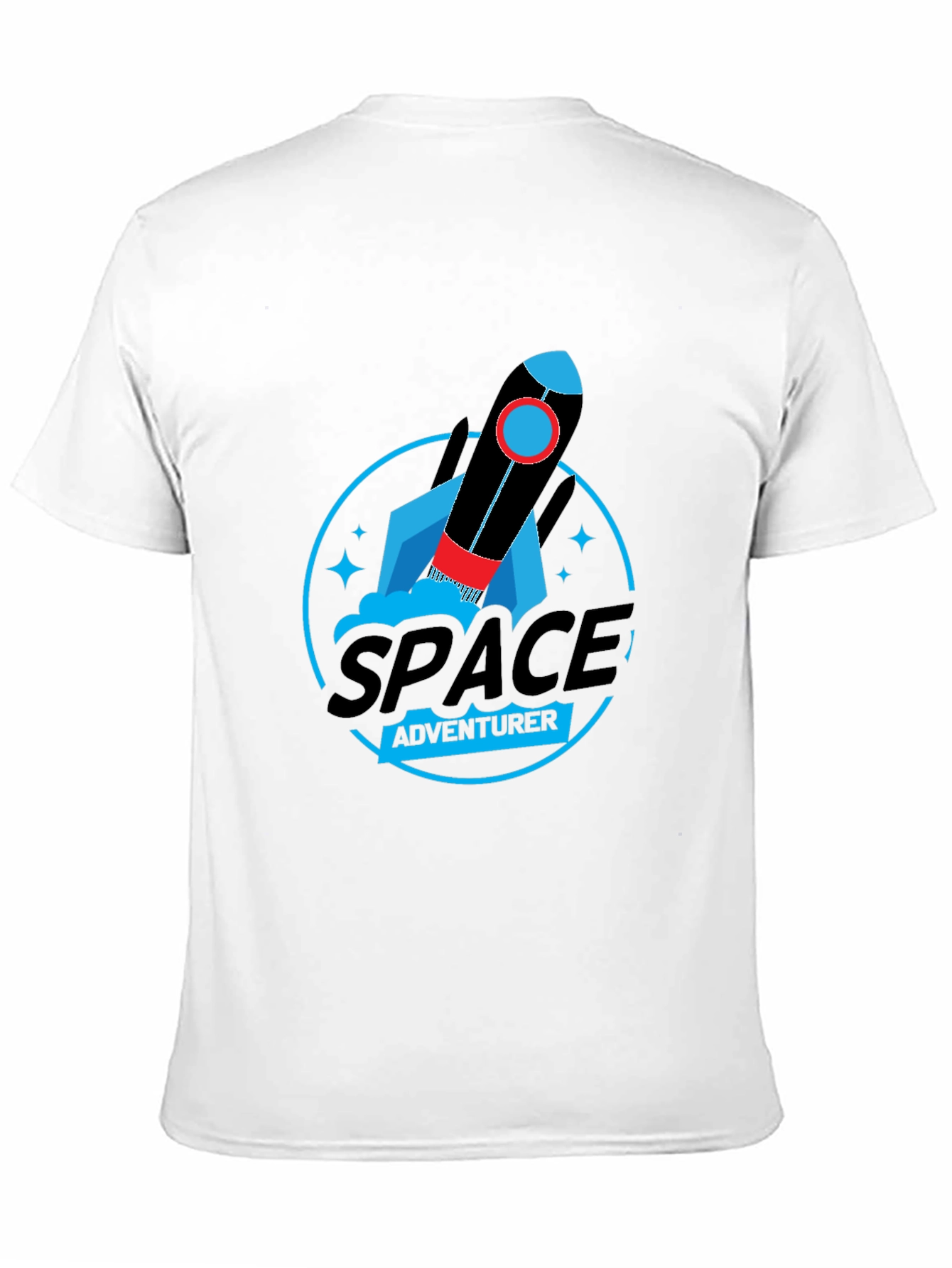 Space Adventurer Graphic T-Shirt - Black Cotton Tee