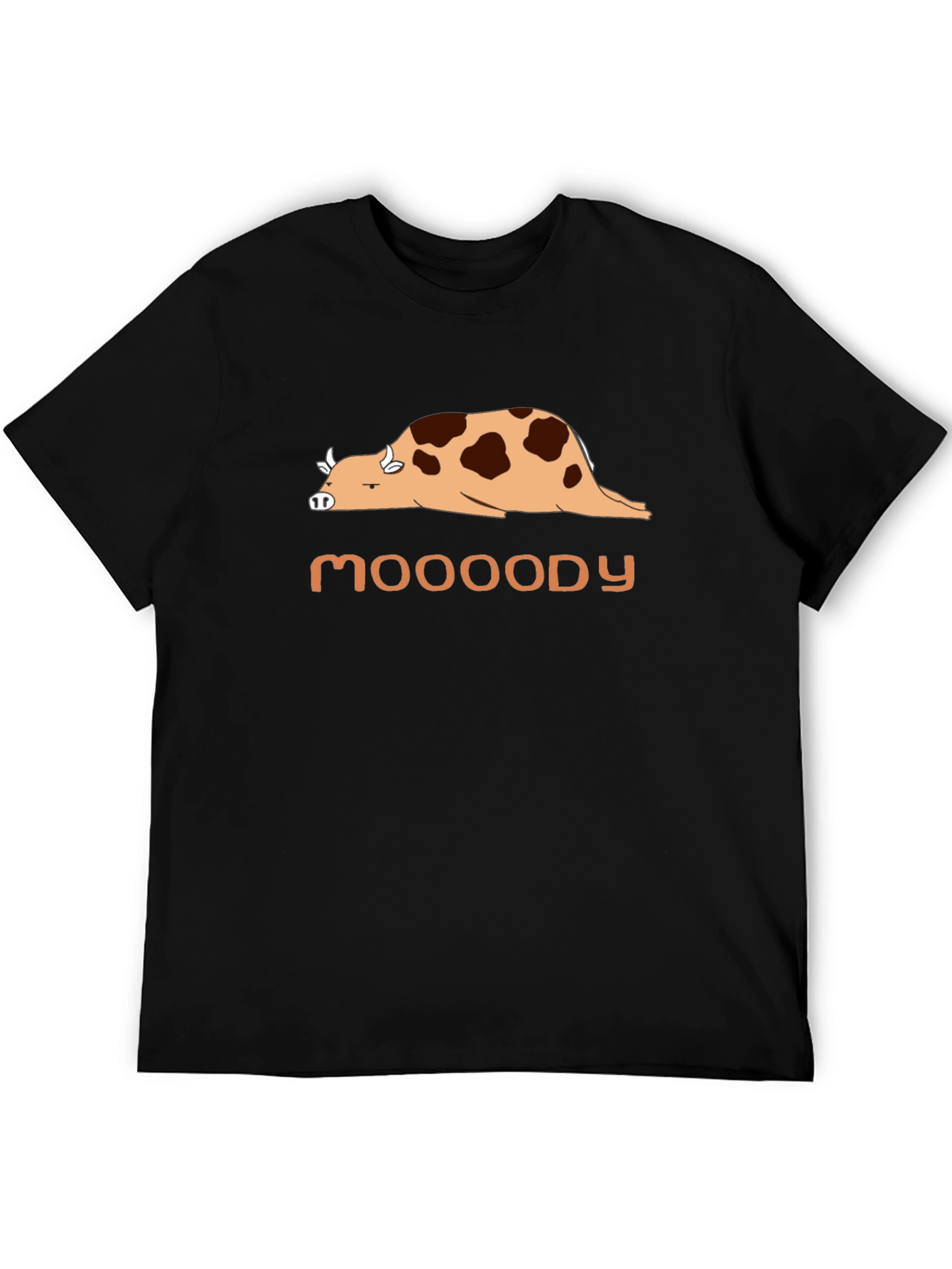 Mooooody Cow T-Shirt - Funny Graphic Tee