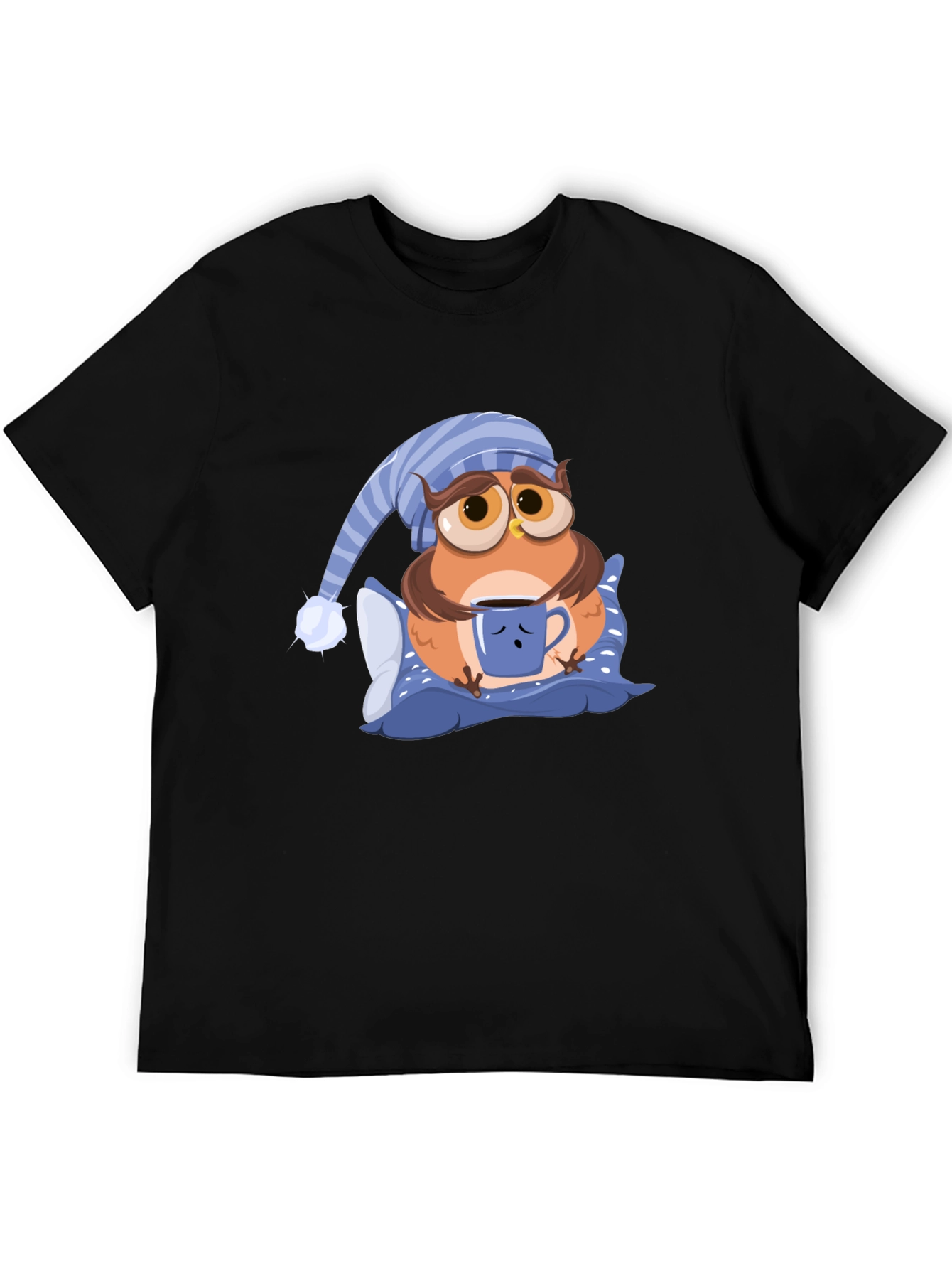 Sleepy Owl Graphic T-Shirt