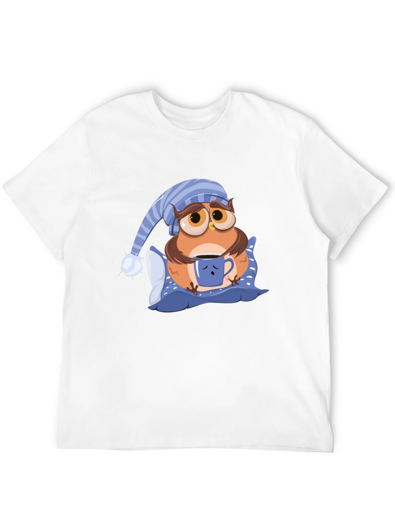 Sleepy Owl Graphic T-Shirt