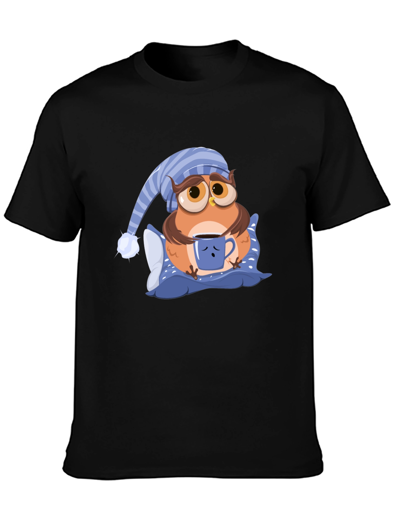Sleepy Owl Graphic T-Shirt