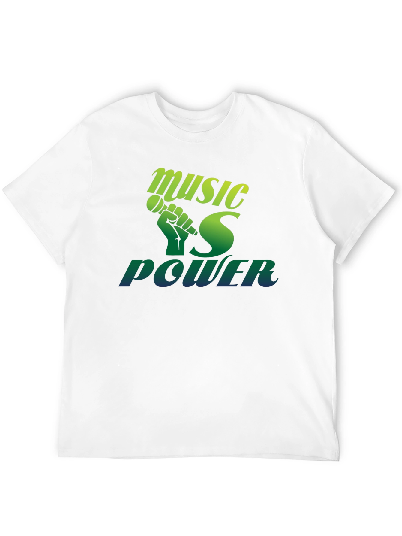 Music Is Power T-Shirt - Black Graphic Tee