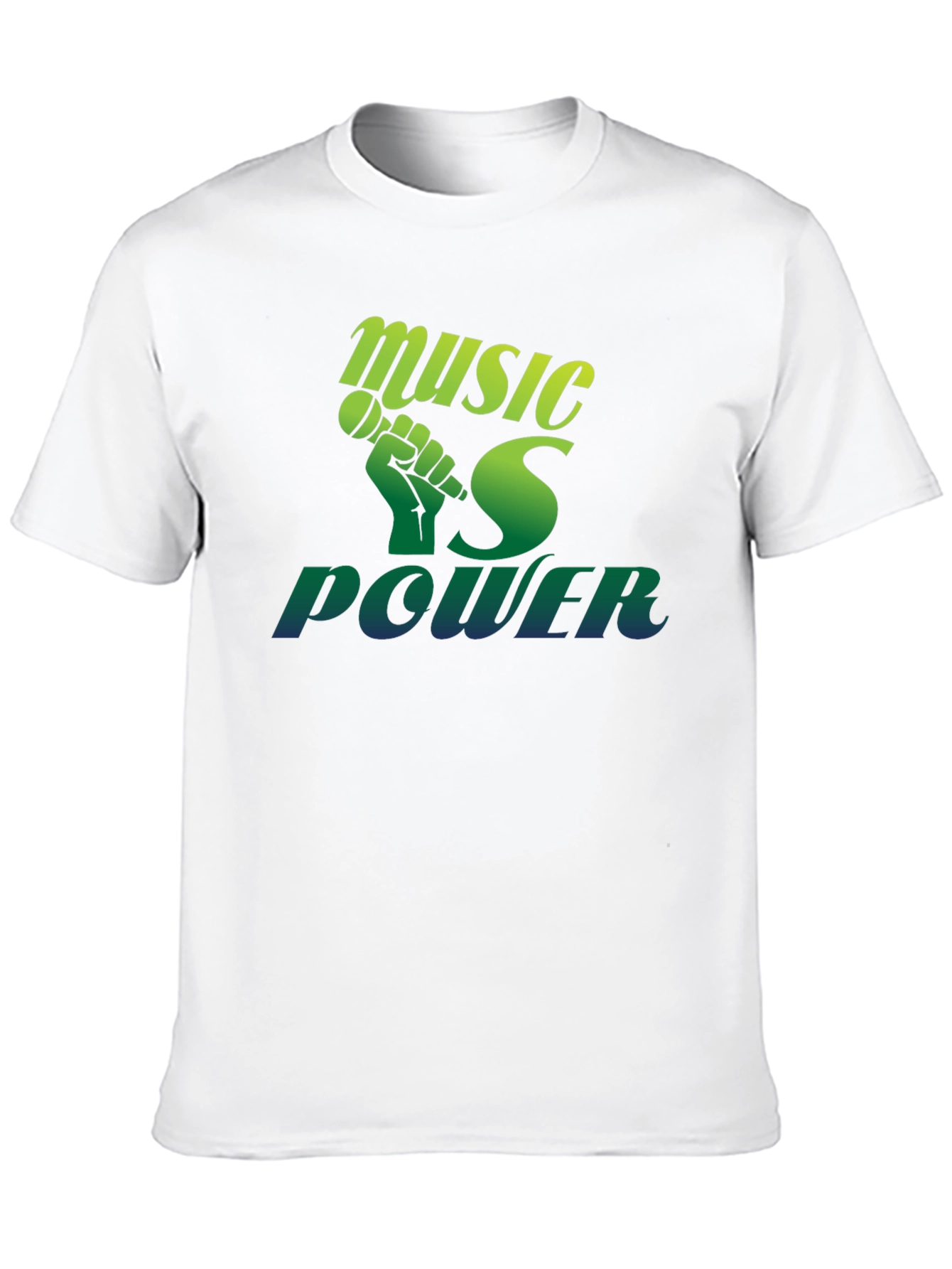 Music Is Power T-Shirt - Black Graphic Tee