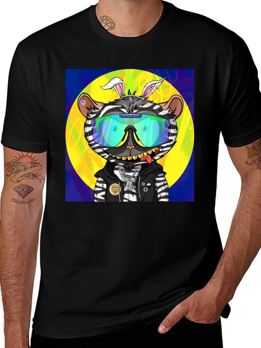 Funky Zebra Cartoon T-Shirt