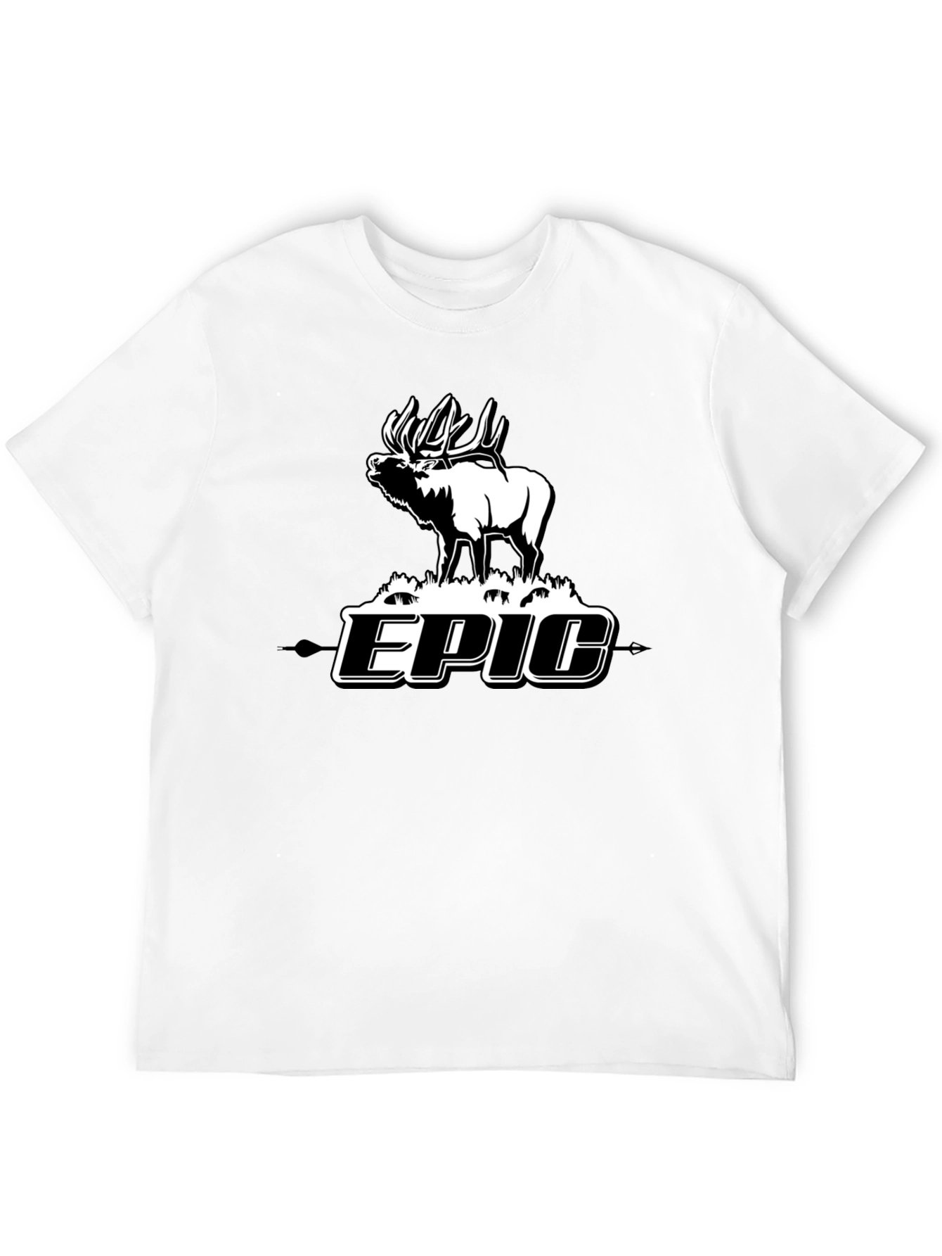Epic Elk Graphic Tee - Mens Black T-Shirt