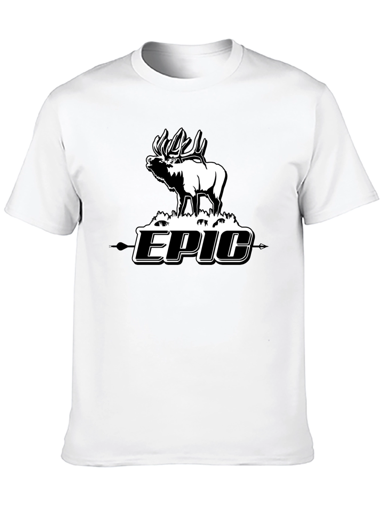 Epic Elk Graphic Tee - Mens Black T-Shirt