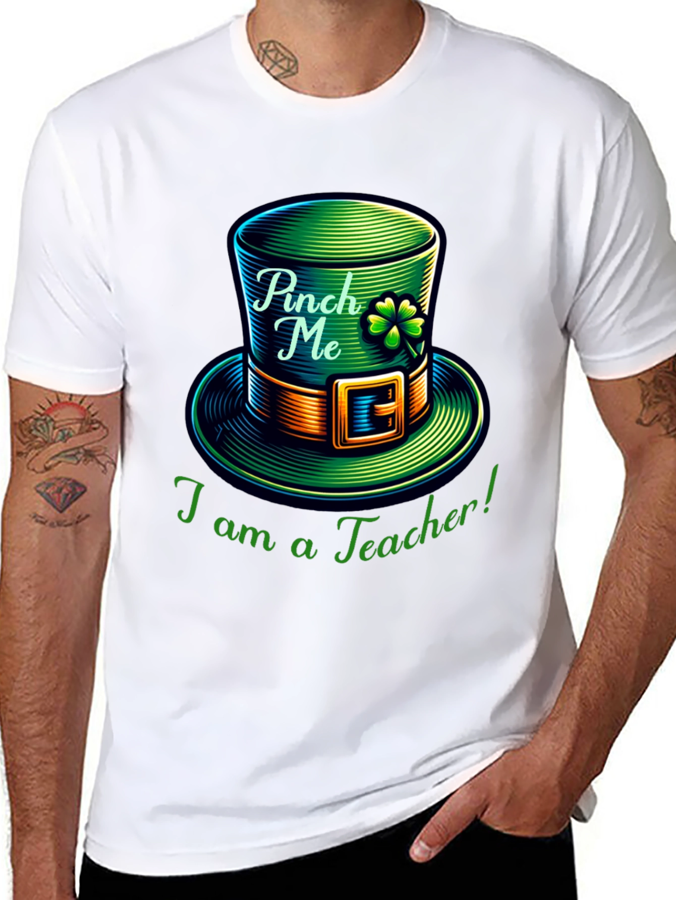 St. Patricks Day Teacher T-Shirt - Pinch Me!