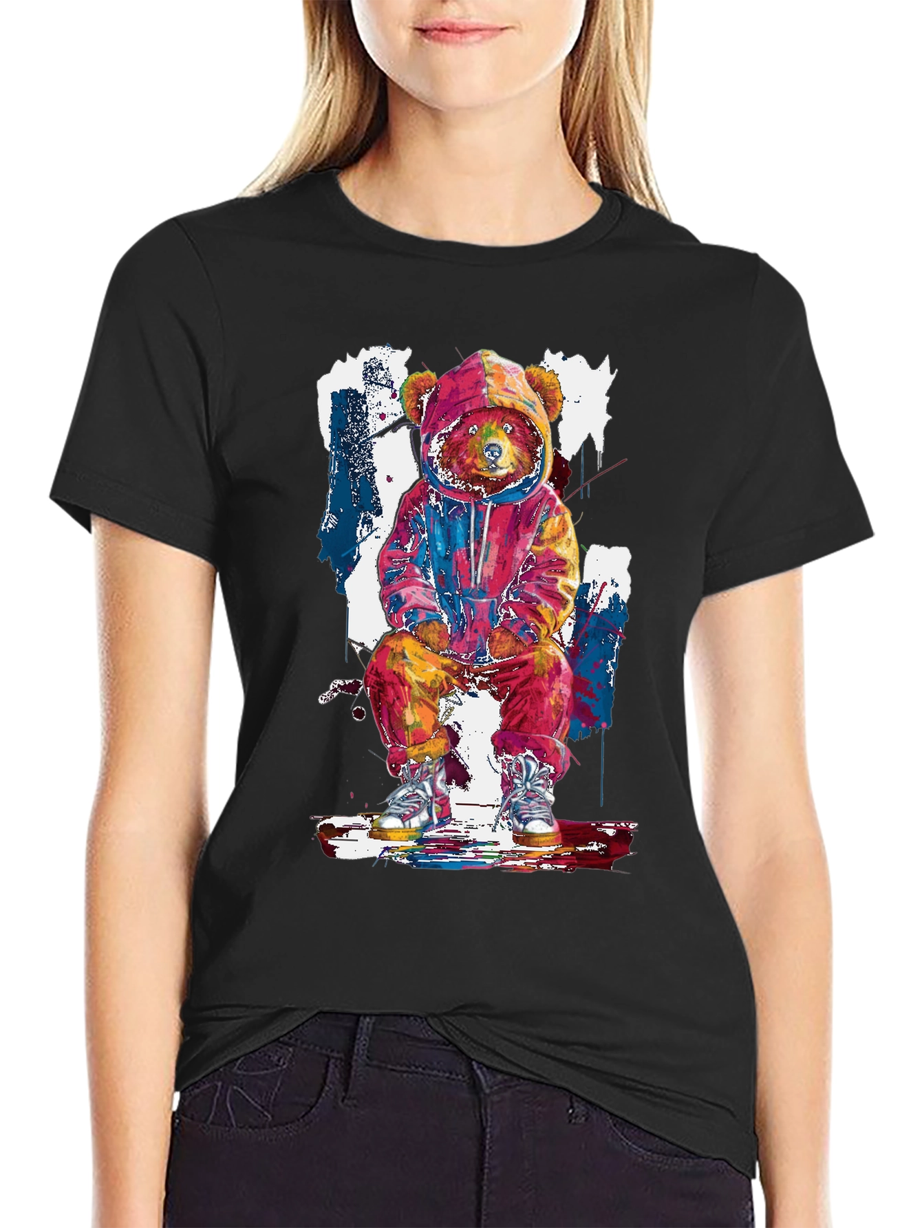 Urban Bear Graphic Tee - Cool Streetwear Style