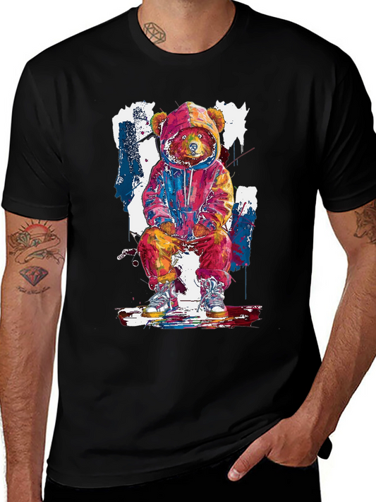 Urban Bear Graphic Tee - Cool Streetwear Style
