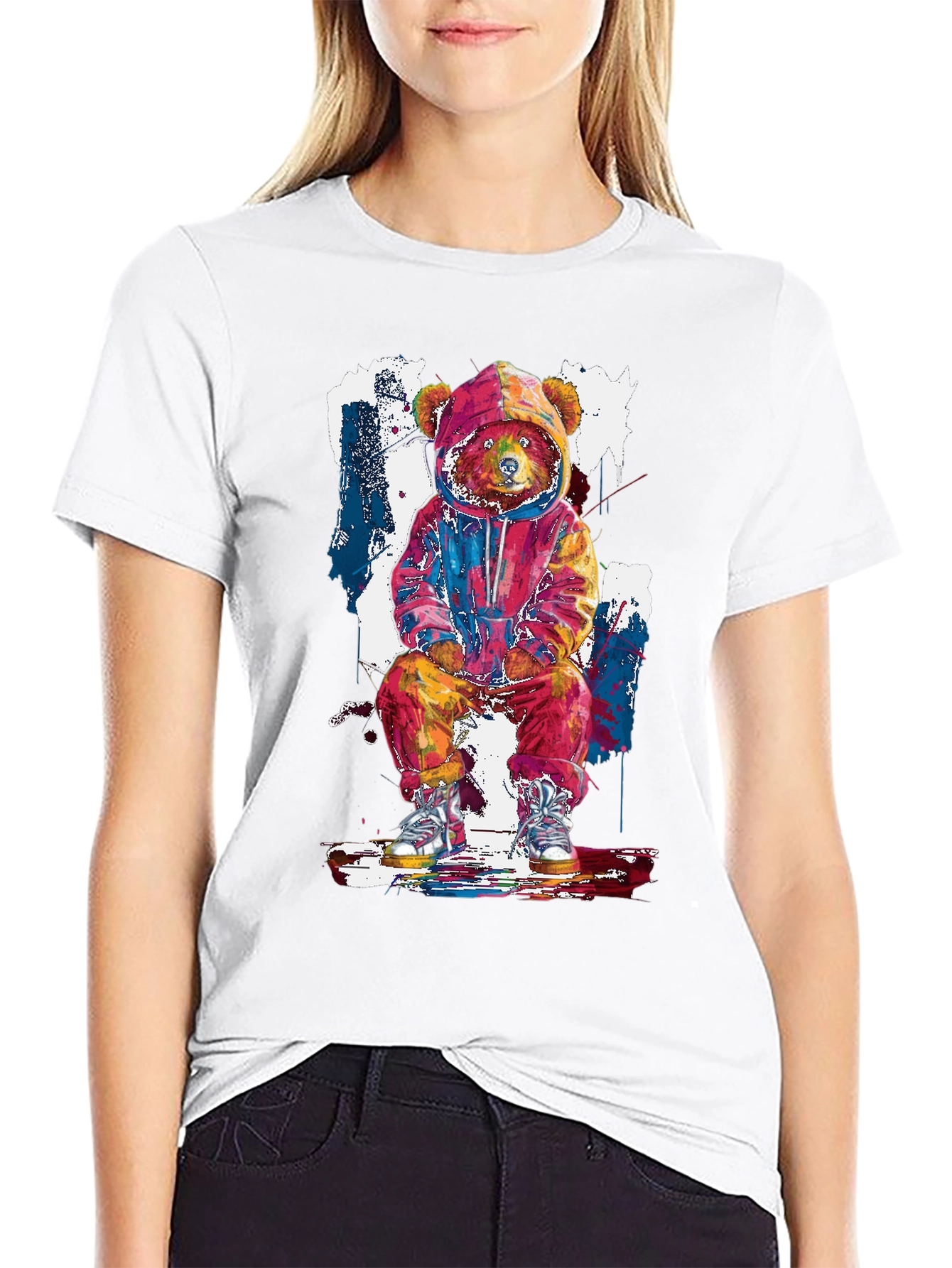 Urban Bear Graphic Tee - Cool Streetwear Style