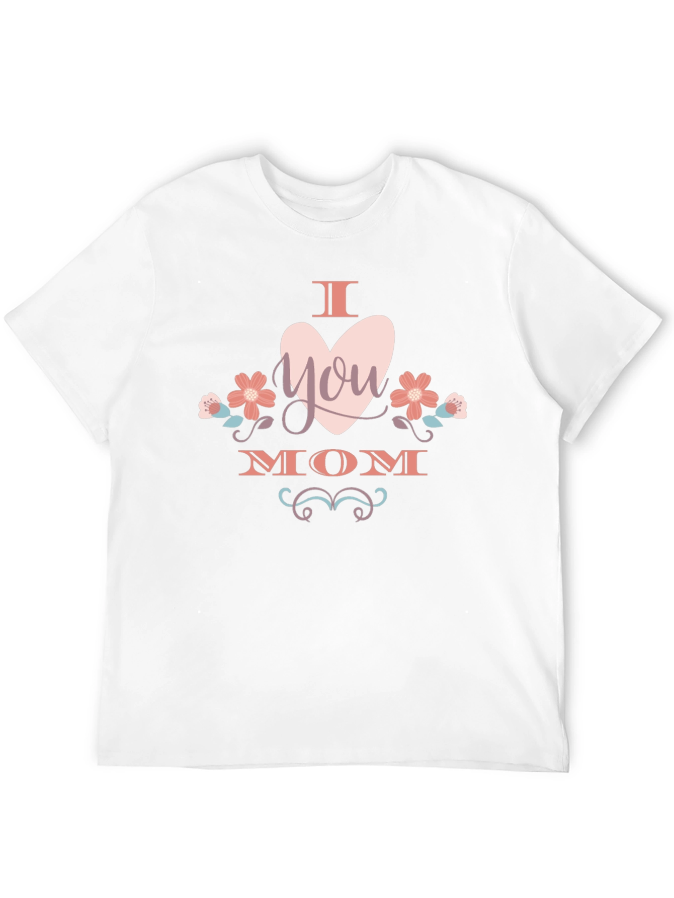 I Heart You Mom T-Shirt -  Black Cotton Tee