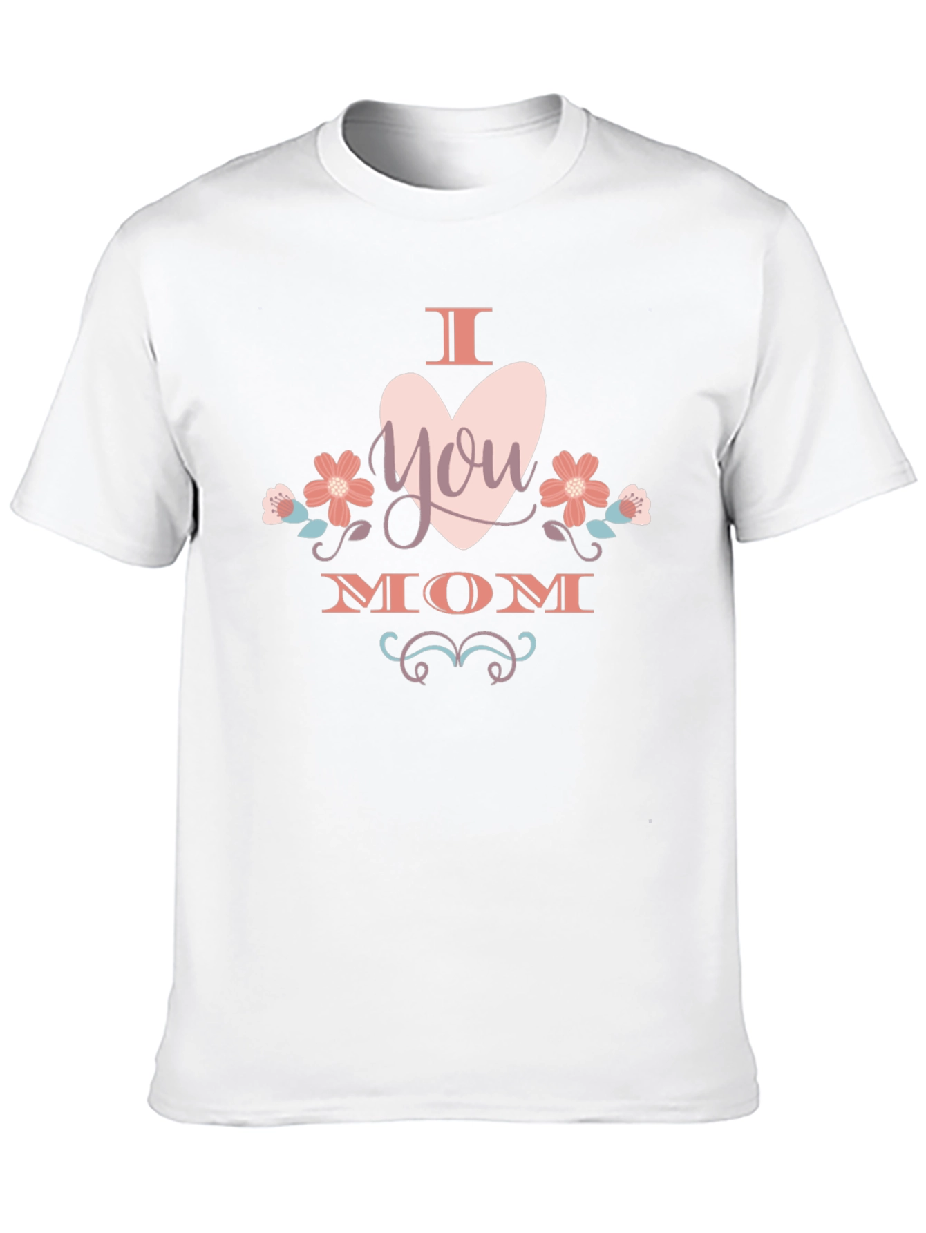 I Heart You Mom T-Shirt -  Black Cotton Tee