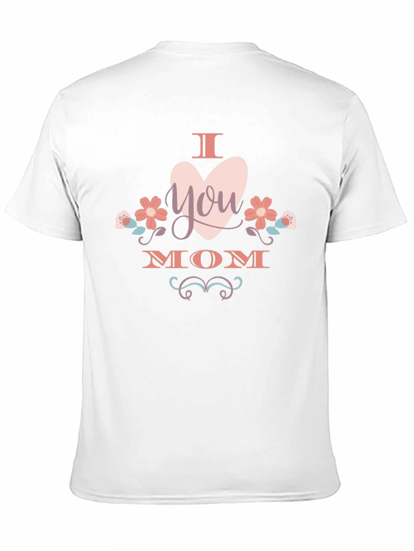 I Heart You Mom T-Shirt -  Black Cotton Tee
