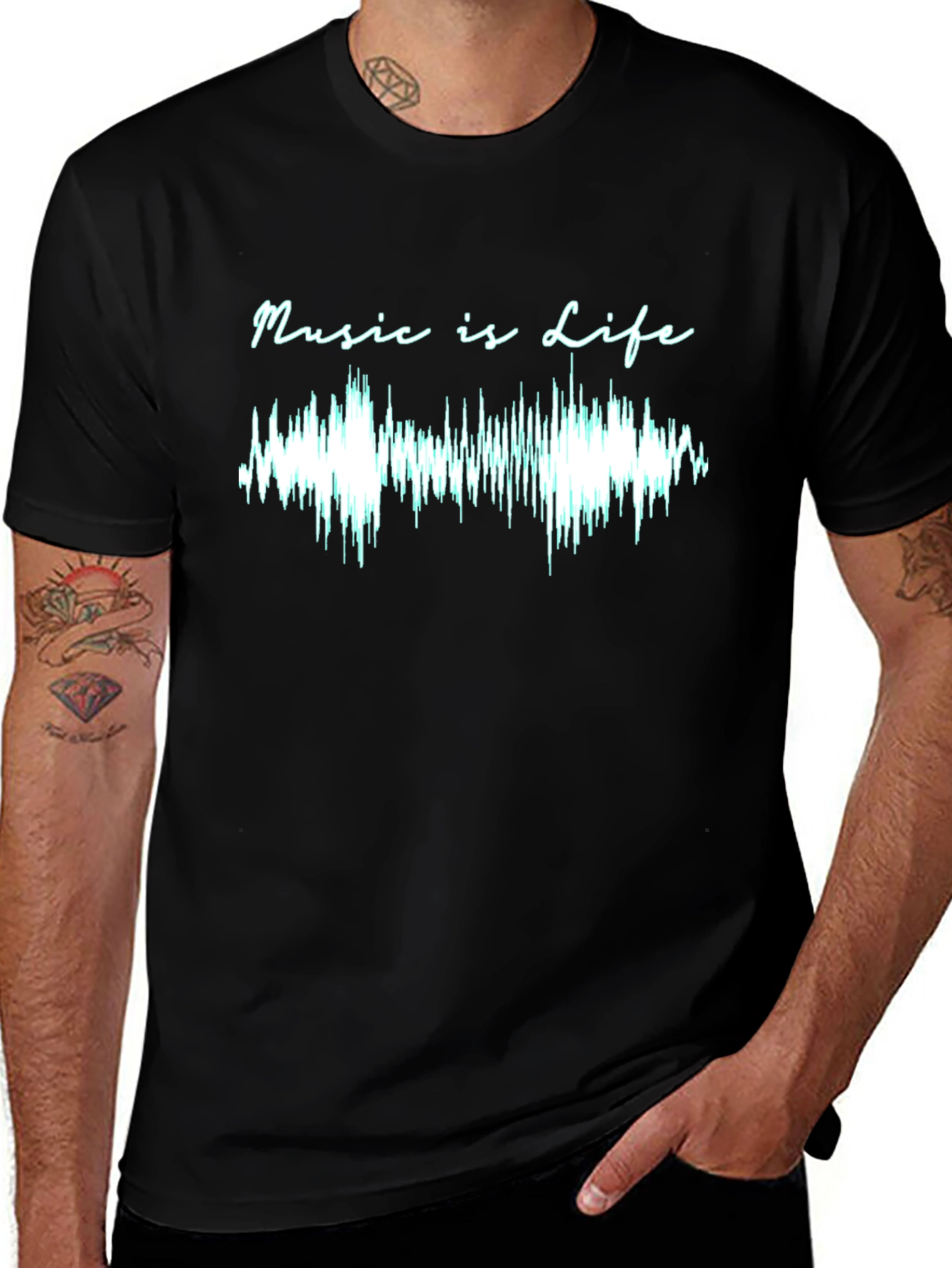 Music Is Life T-Shirt - Graphic Tee