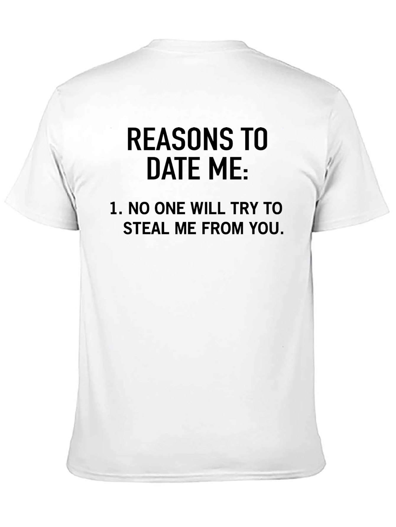 Reasons to Date Me Graphic Tee - Black
