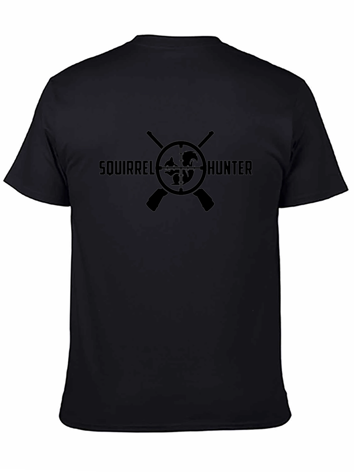 Squirrel Hunter Graphic Tee - Black