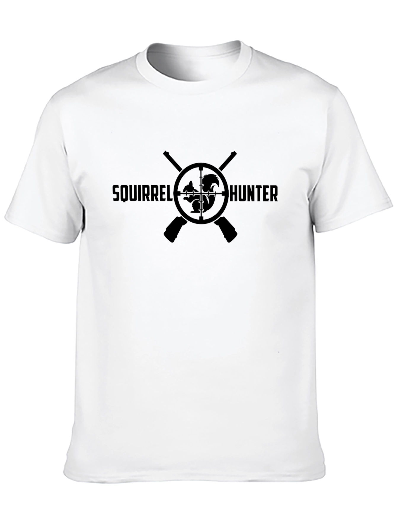 Squirrel Hunter Graphic Tee - Black