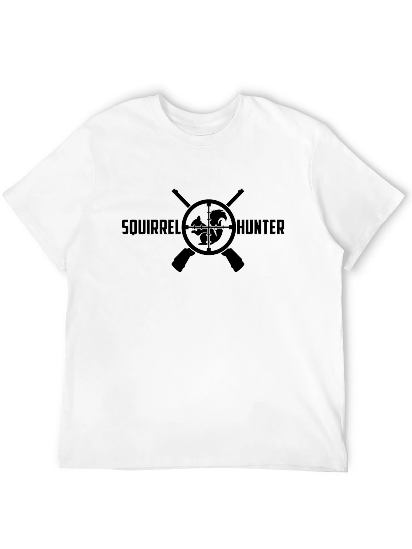 Squirrel Hunter Graphic Tee - Black