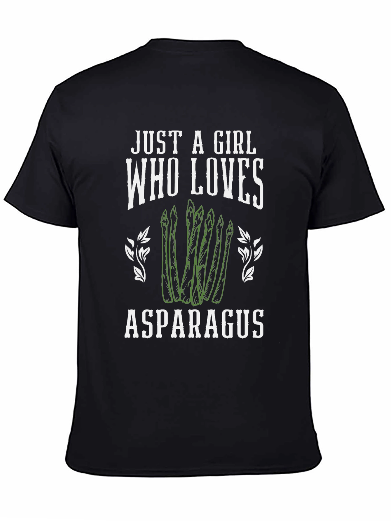 Asparagus Lover Graphic Tee - Cute Girl T-Shirt