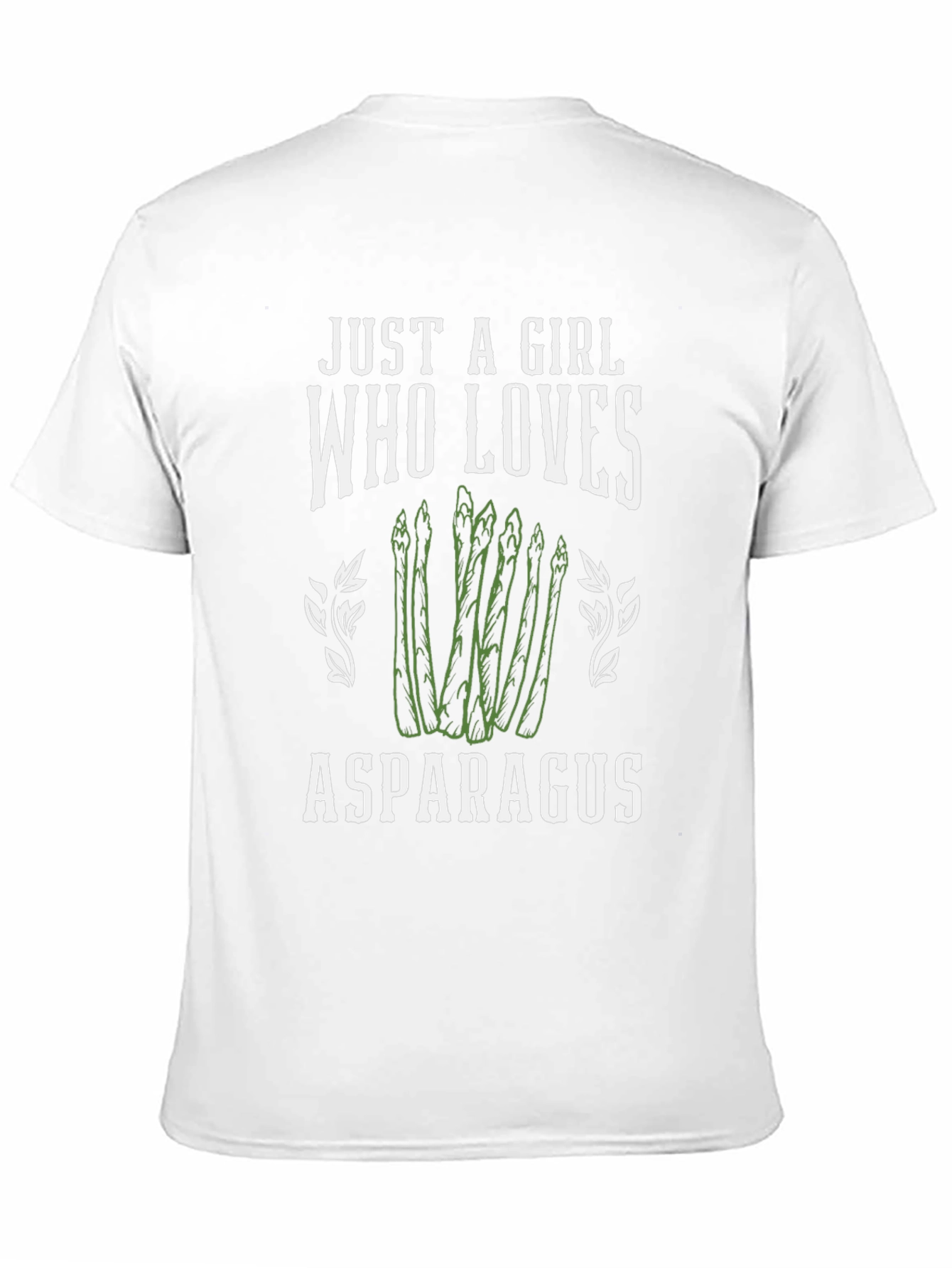 Asparagus Lover Graphic Tee - Cute Girl T-Shirt