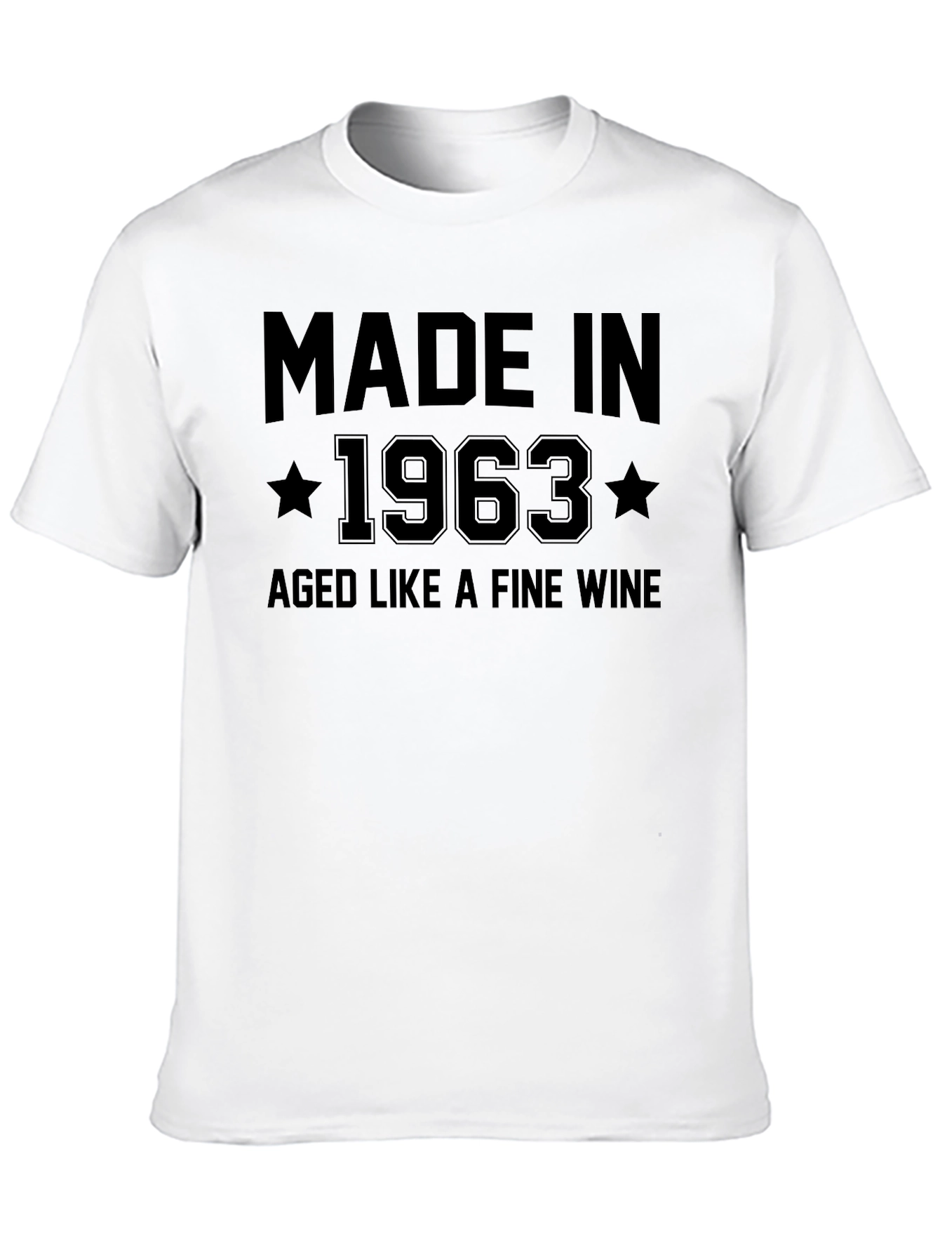 Made In 1963 Aged Like Fine Wine Black T-Shirt