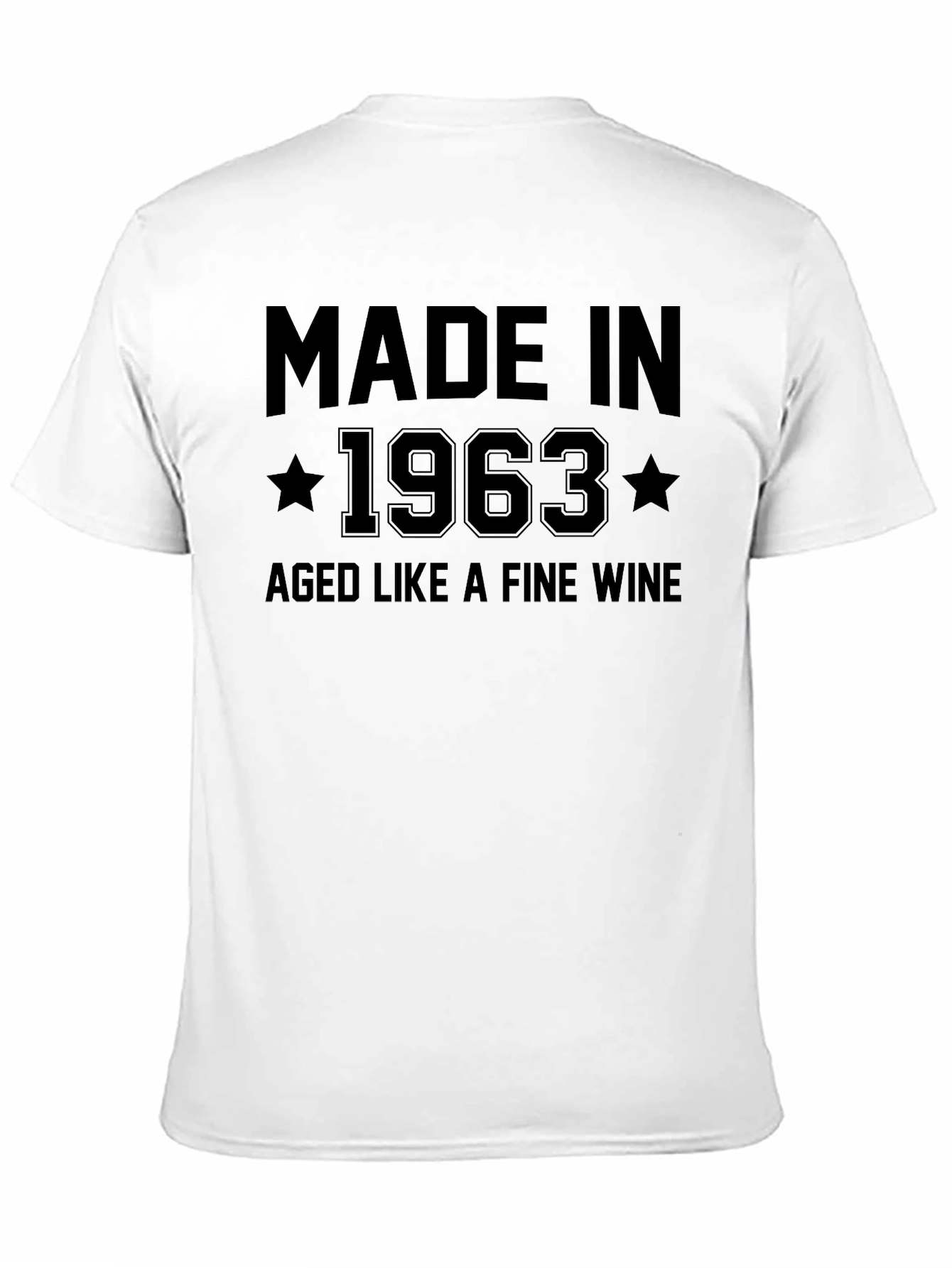 Made In 1963 Aged Like Fine Wine Black T-Shirt