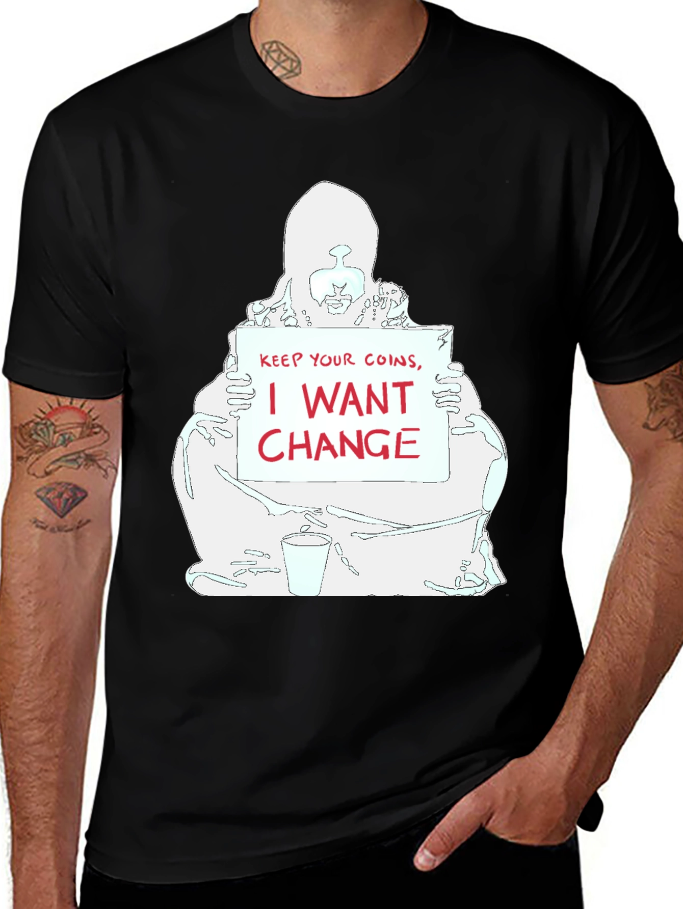 I Want Change Graphic T-Shirt - Unisex
